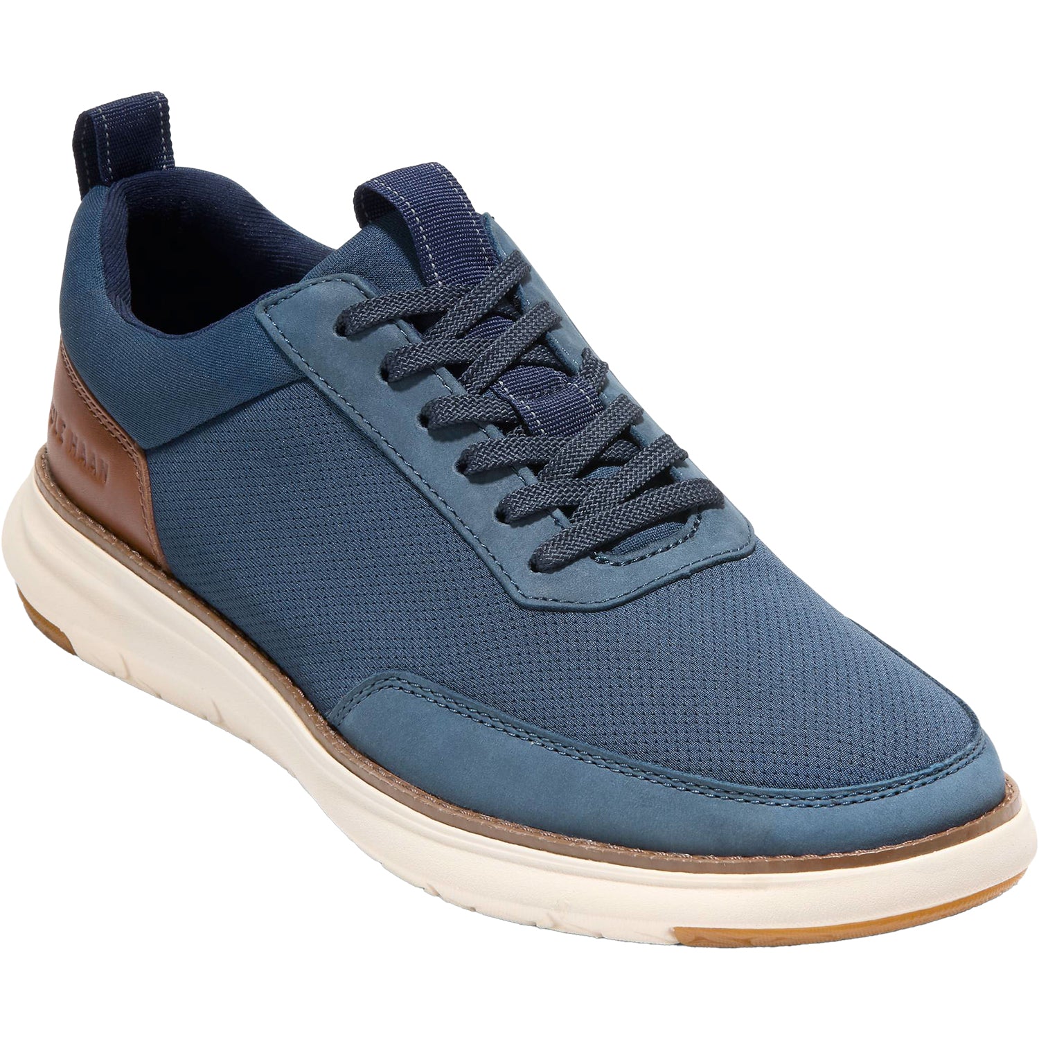 Mens Cole haan Men's Cole Haan Grand Remix Sneaker Navy/British Tan Leather Navy/British Tan Leather
