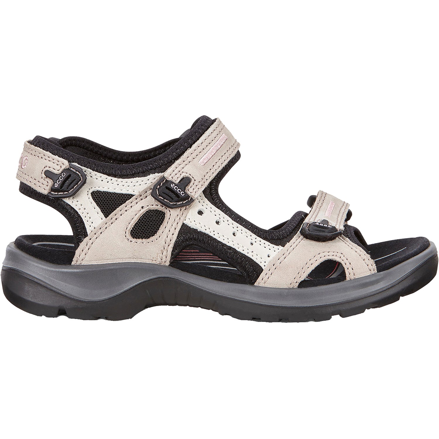 Womens Ecco Women's Ecco Offroad Yucatan Atmosphere/Ice/White/Black Nubuck Atmosphere/Ice/White/Black Nubuck