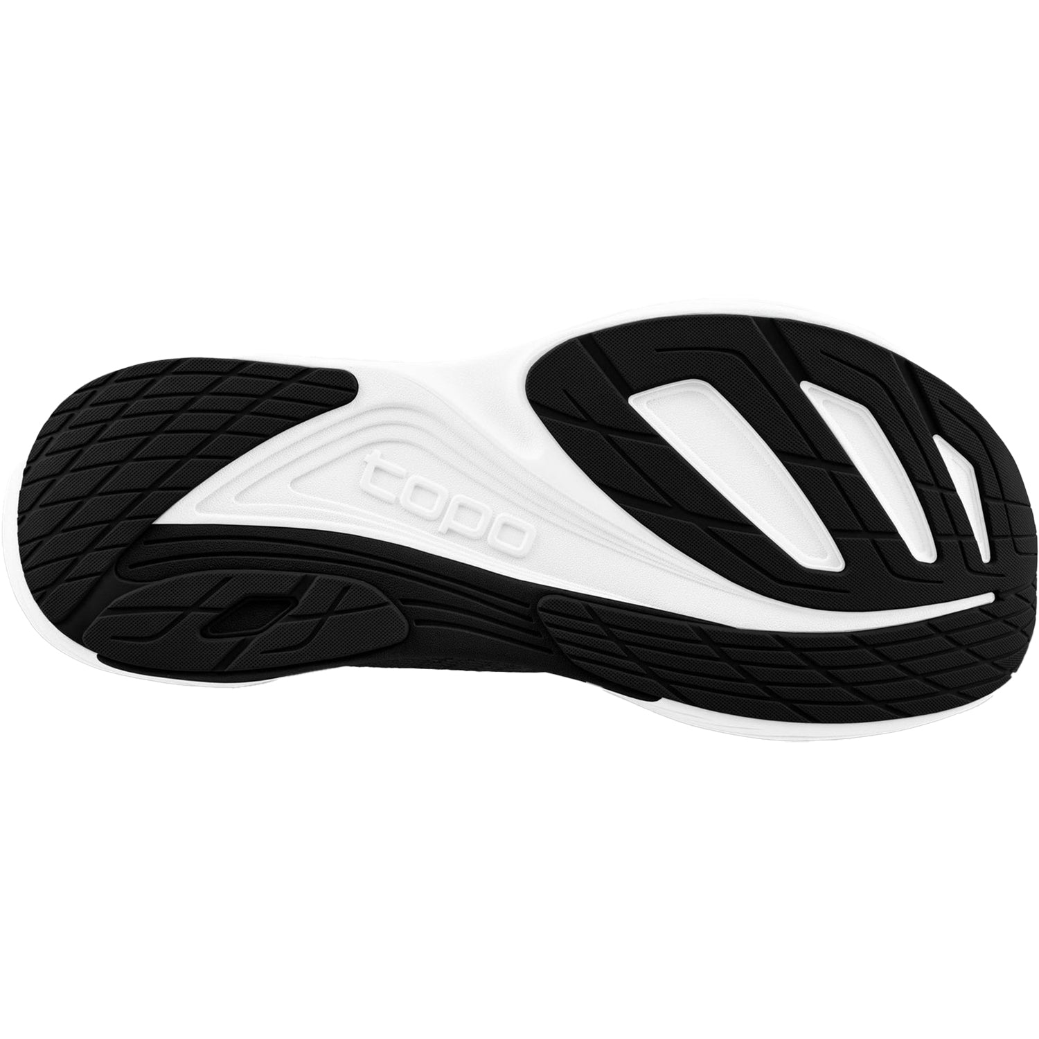 Womens Topo Topo Ultrafly 5 Women's Athletic Shoes Black/White Mesh (Stability Support) Black/White Mesh