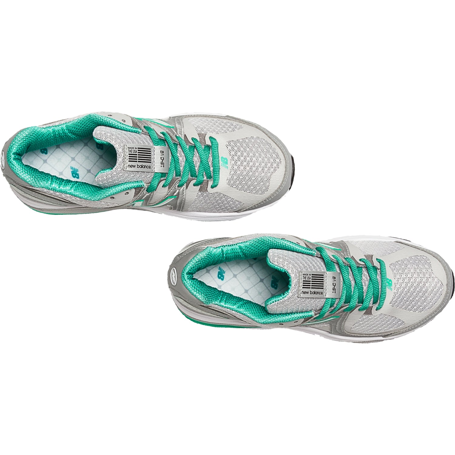 Womens New balance Women's New Balance W1540SG2 Running Shoes Silver/Green Synthetic/Mesh (Stability Support) Silver/Green Synthetic/Mesh