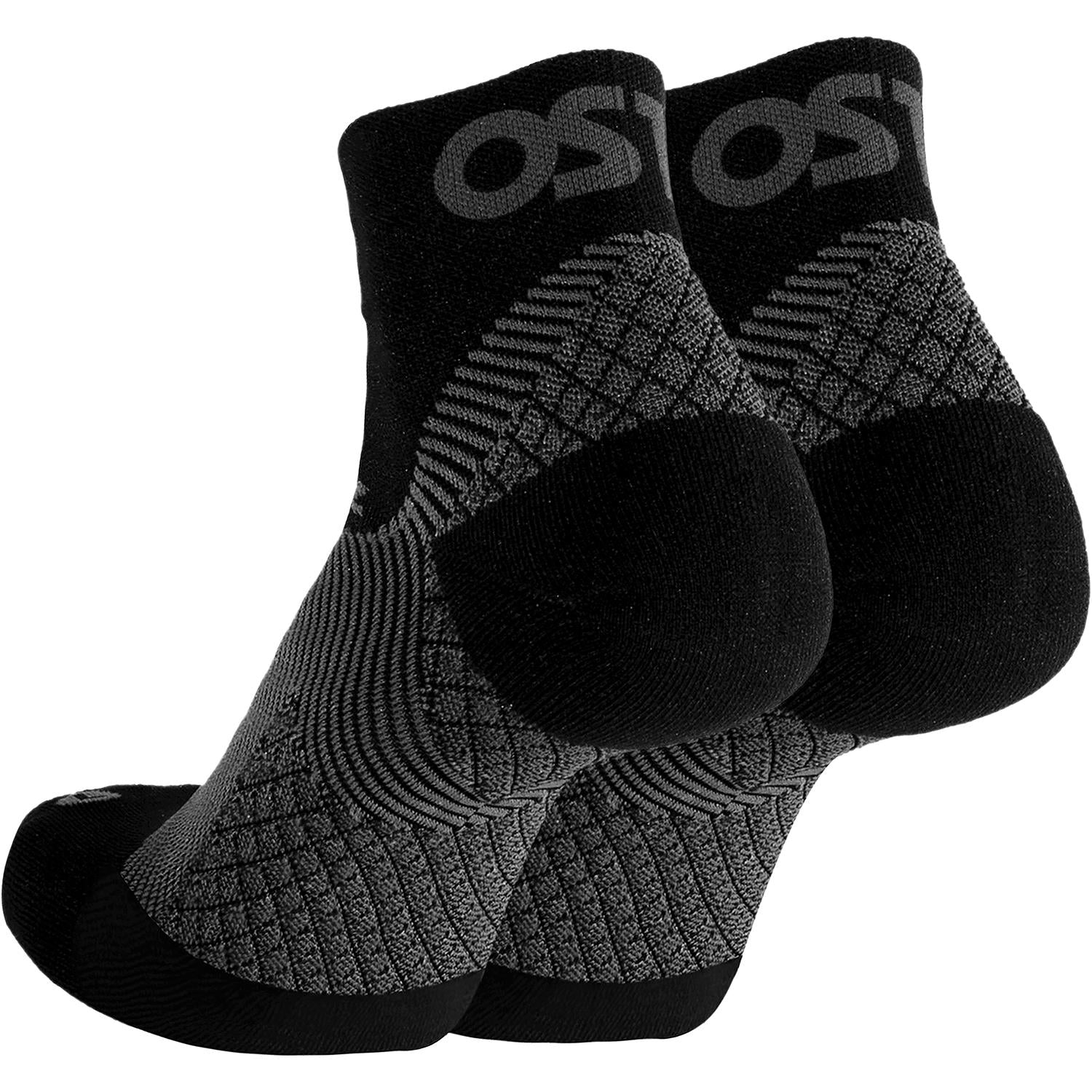 Unisex Os1st OS1st FS4 Quarter Plantar Fasciitis Socks Pair Unisex OS1st Plantar Fasciitis Socks Black Black
