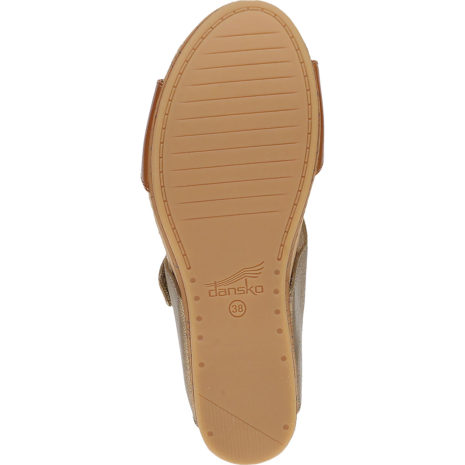Womens Dansko Dansko Shannon Women's Wedge Sandals Gold/Tan Leather Gold/Tan Leather