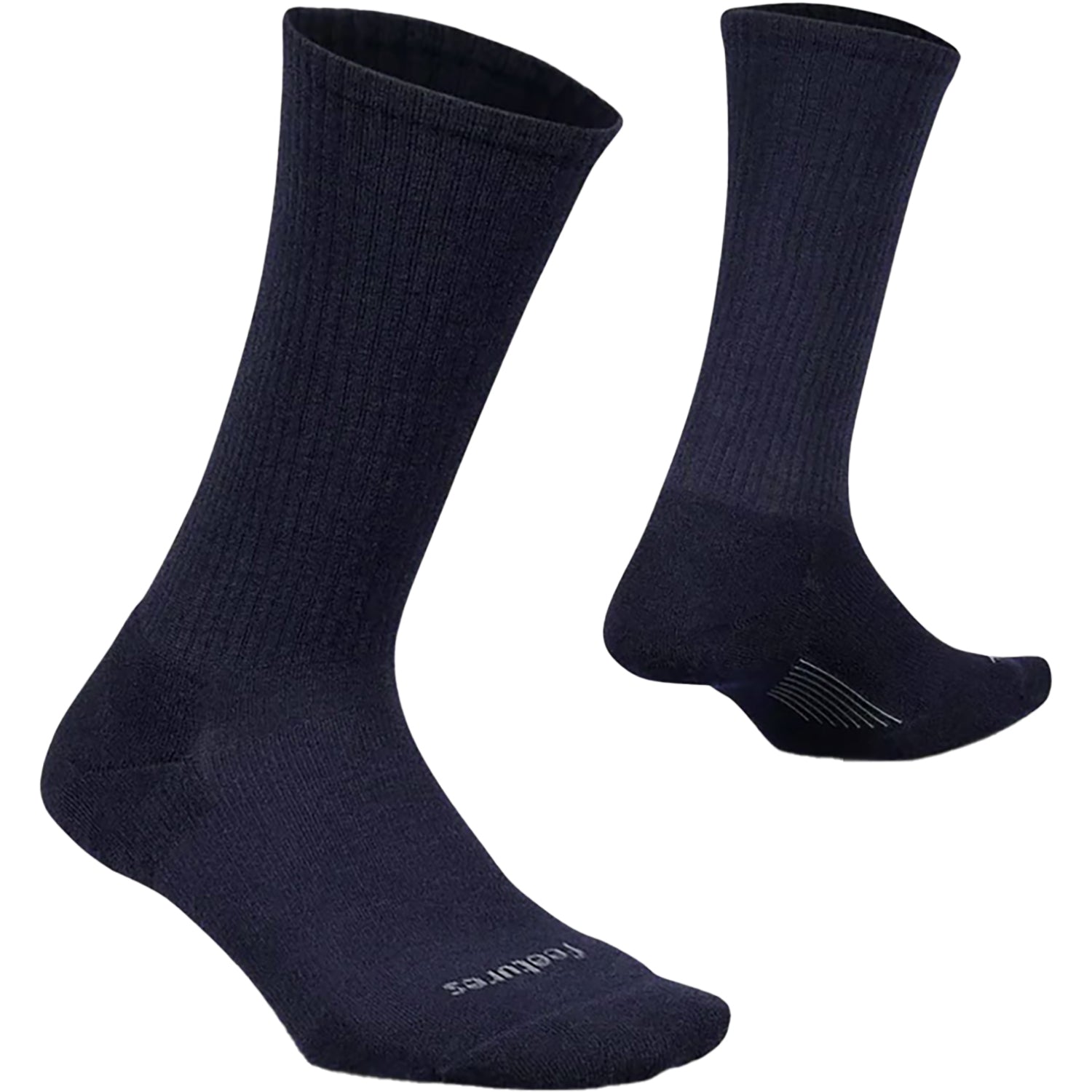 Mens Feetures Feetures Everyday Max Cushion Casual Rib Crew Socks Men's Crew Socks Navy Navy
