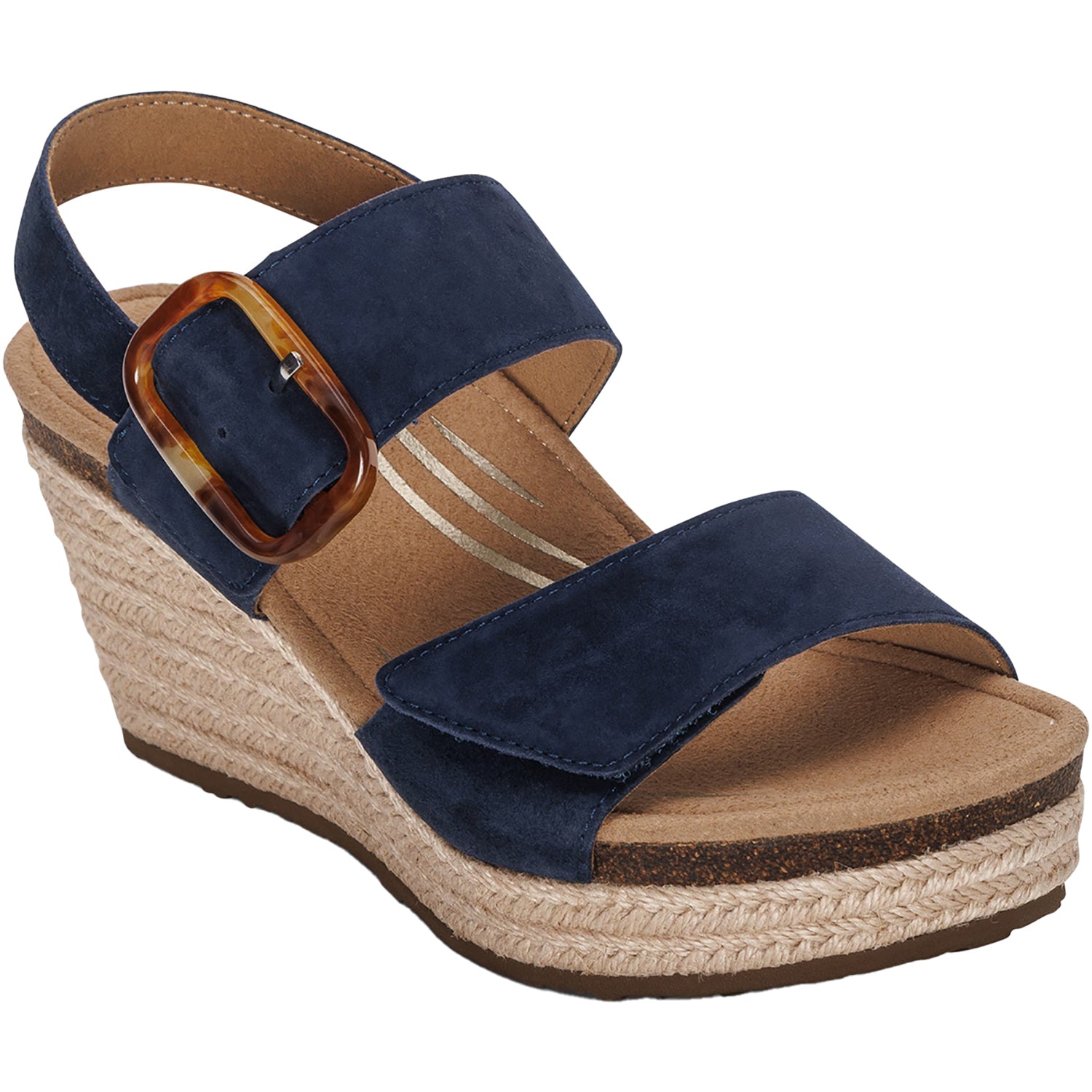 Womens Aetrex Women's Aetrex Ashley Navy Leather Navy Leather