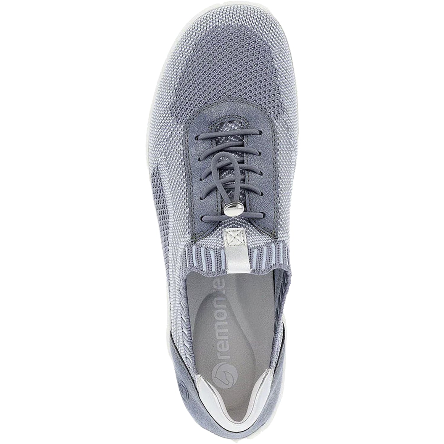 Womens Remonte Remonte R3518-15 Liv 18 Women's Sneakers Jean-Ciel/Adria/Silver Stretch Fabric Jean-Ciel/Adria/Silver Stretch Fabric