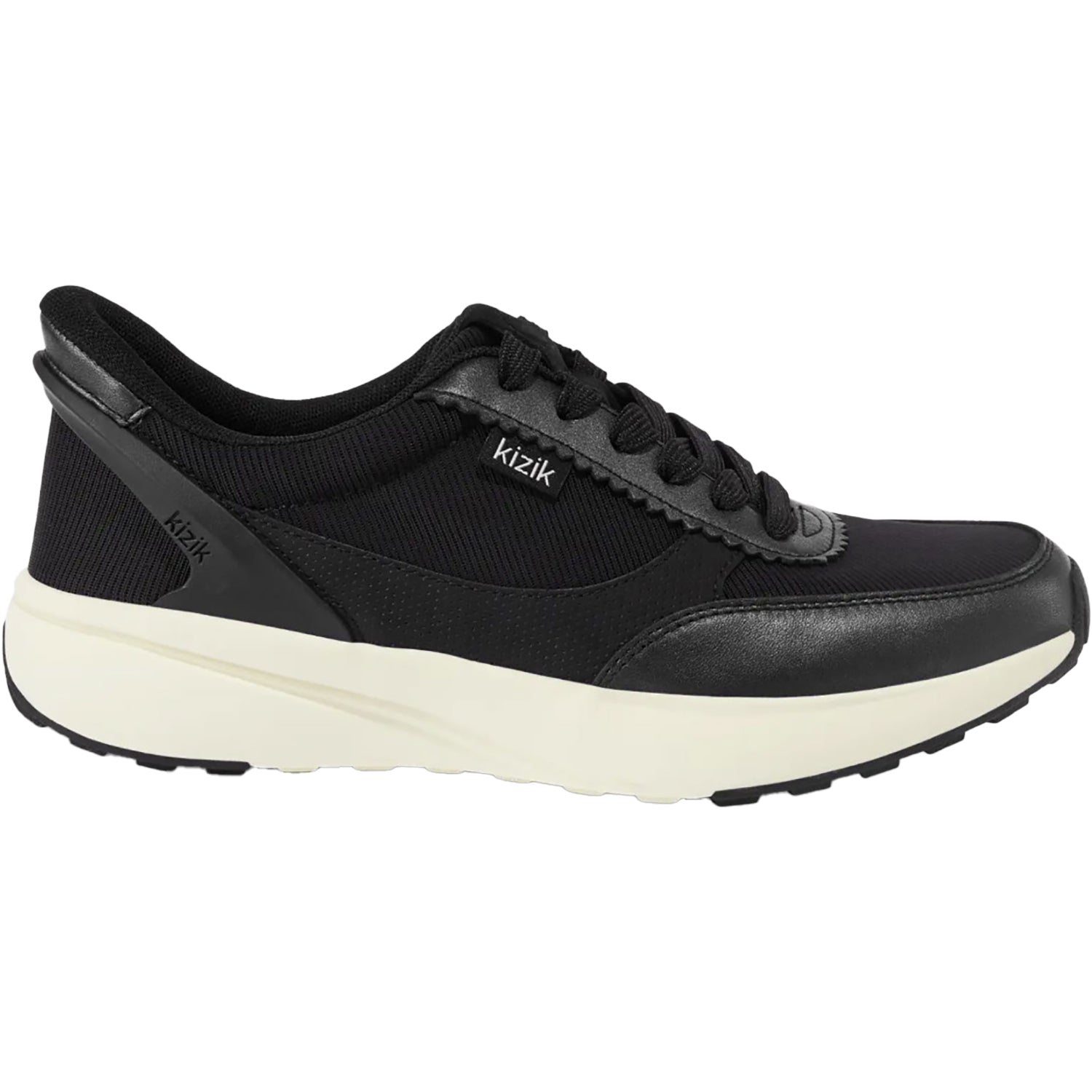 Women's Kizik Paris Black/Pristine Leather – Footwear