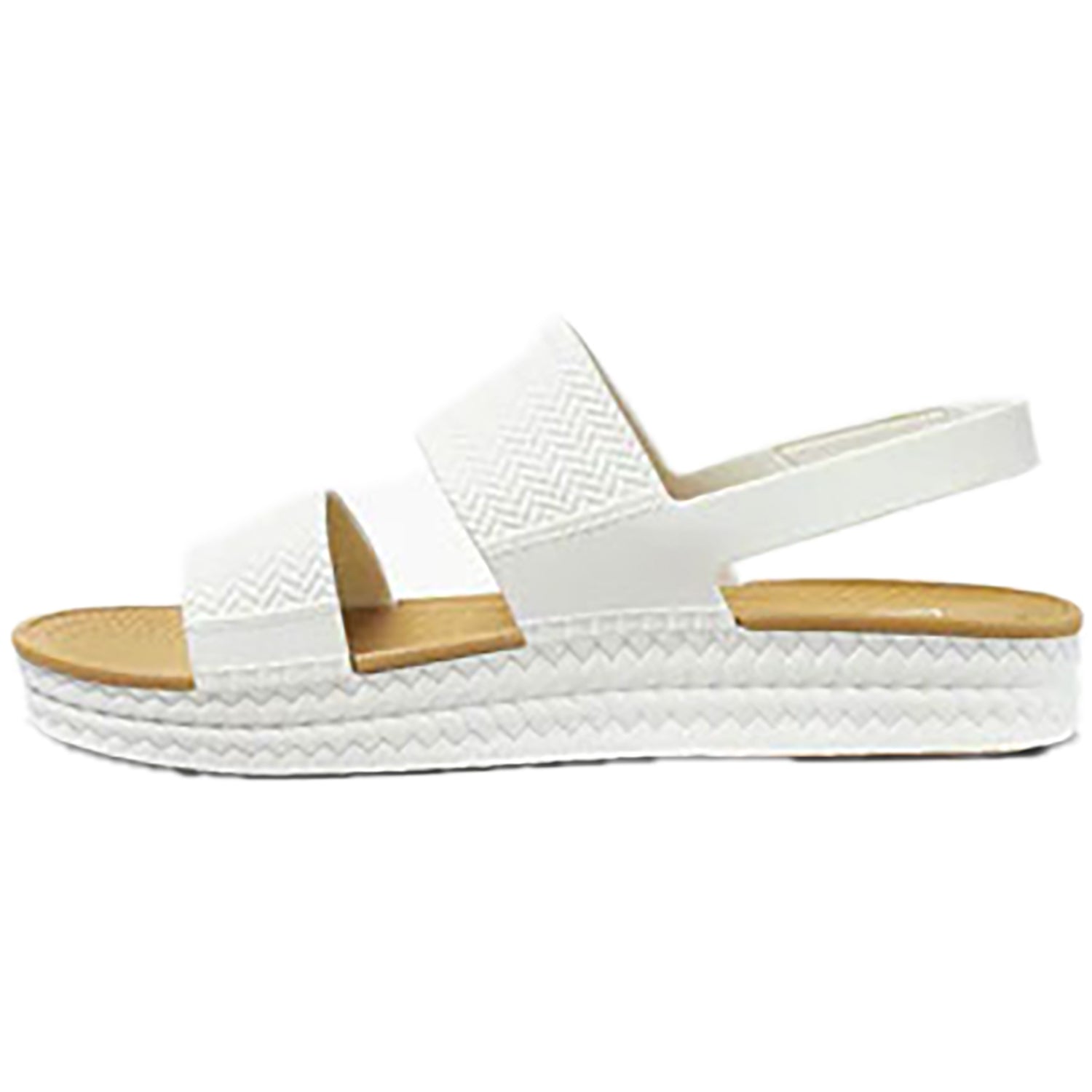 Womens Reef Reef Water Vista Women's Ankle Strap Sandals White/Tan Synthetic White/Tan Synthetic