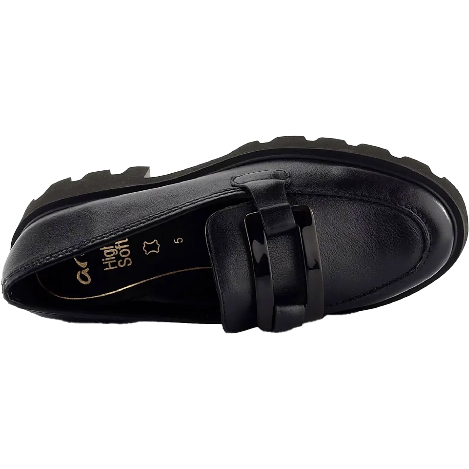 Womens Ara shoes Ara Oleander Women's Slip Ons Black Calf Leather Black Calf Leather