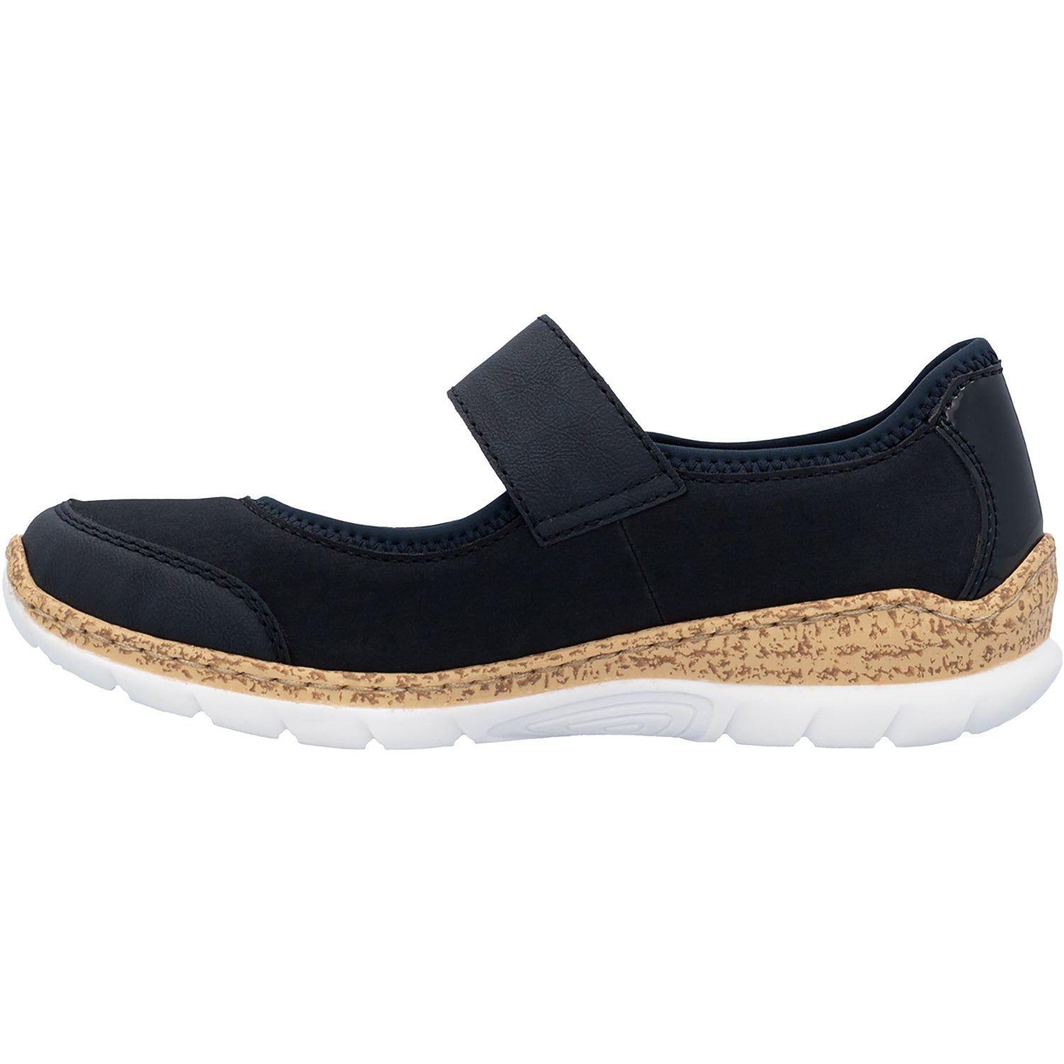 Womens Rieker Women's Rieker N42B0-14 Pazifik/Pazifik Synthetic Stretch Nubuck Pazifik/Pazifik