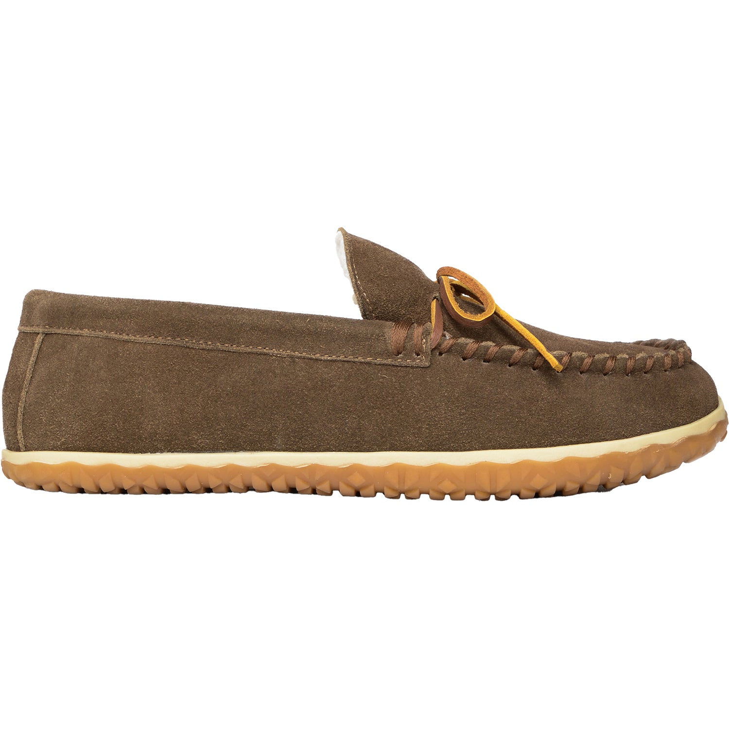Mens Minnetonka Minnetonka Tomm Men's Slippers Autumn Brown W/R Suede Autumn Brown W/R Suede