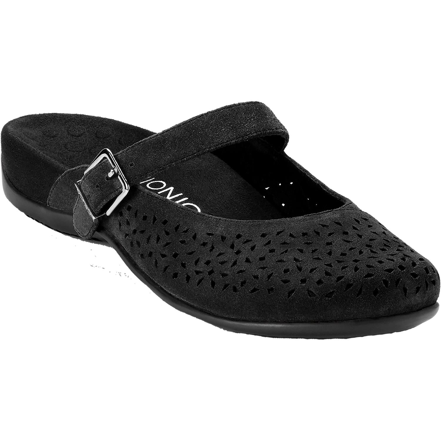 Womens Vionic Vionic Lidia Women's Slip On Mules Black Suede Black Suede