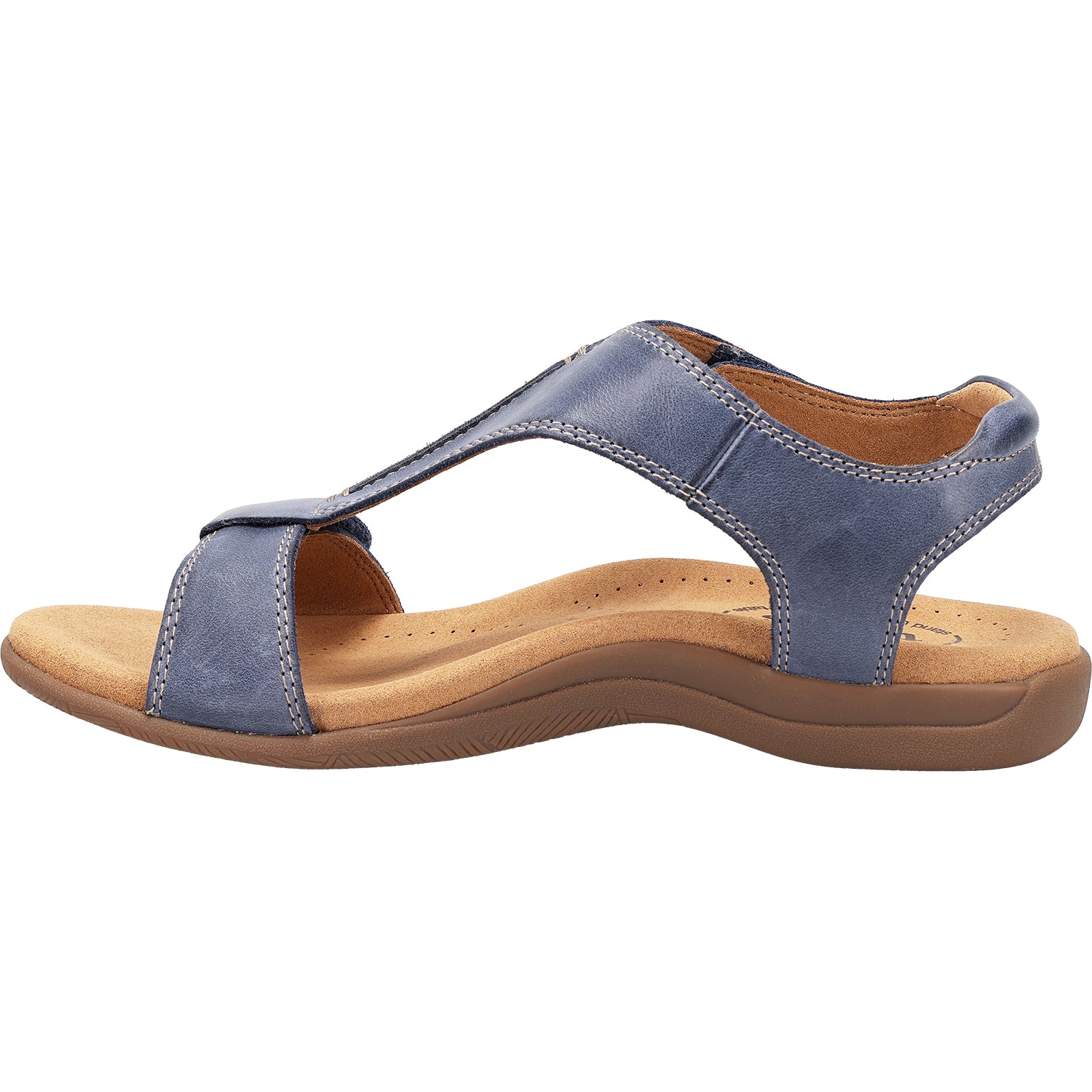 Womens Taos Taos The Show Women's Sandals Dark Blue Leather Dark Blue Leather