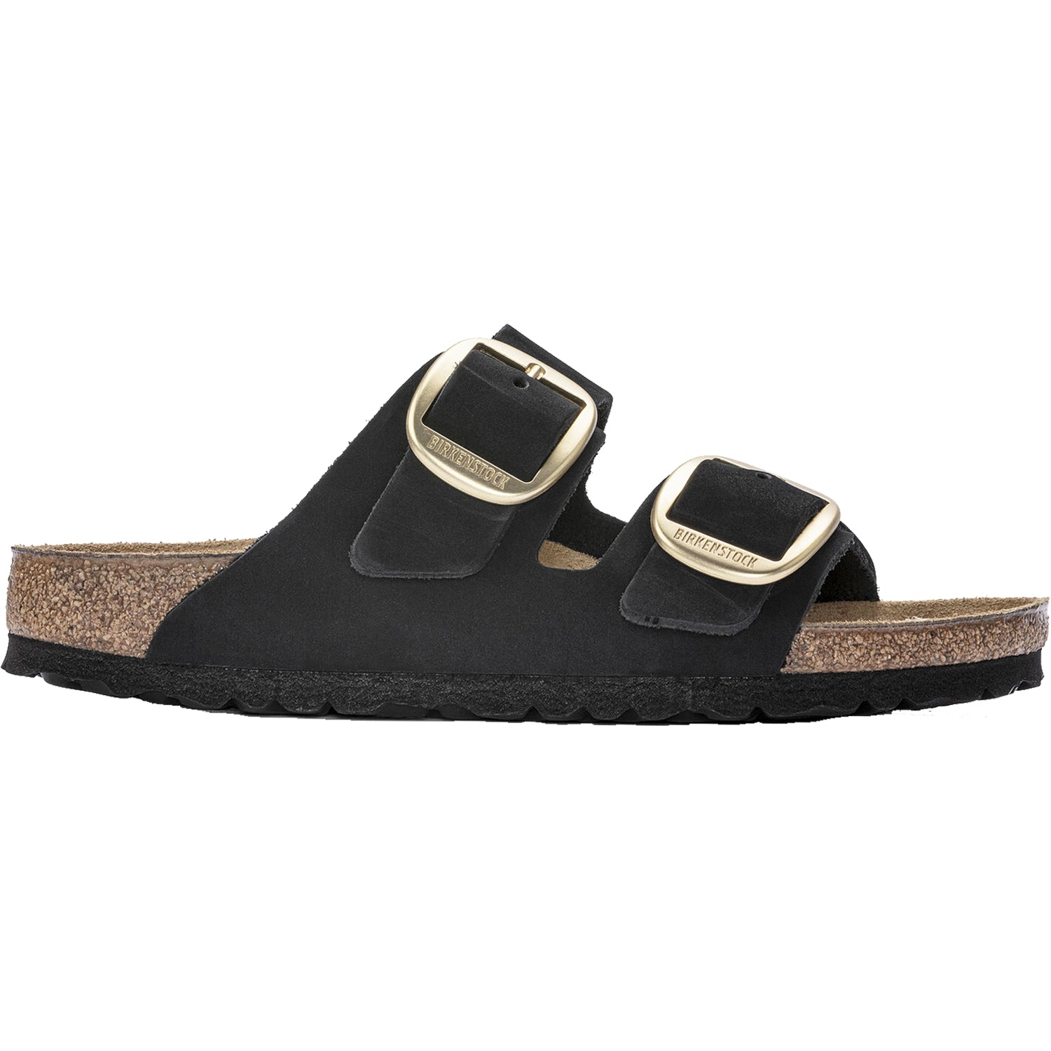 Womens Birkenstock Birkenstock Arizona Big Buckle Women's Sandals Black Nubuck Black Nubuck