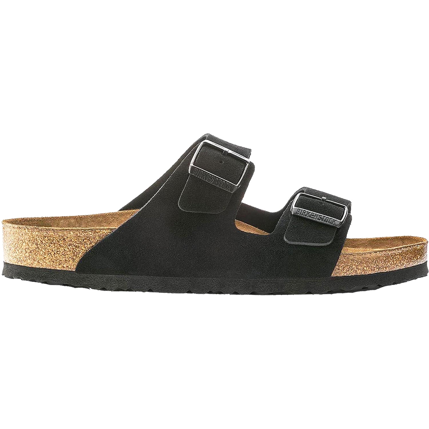 Unisex Birkenstock Women's Birkenstock Arizona Soft Footbed Black Suede Black Suede