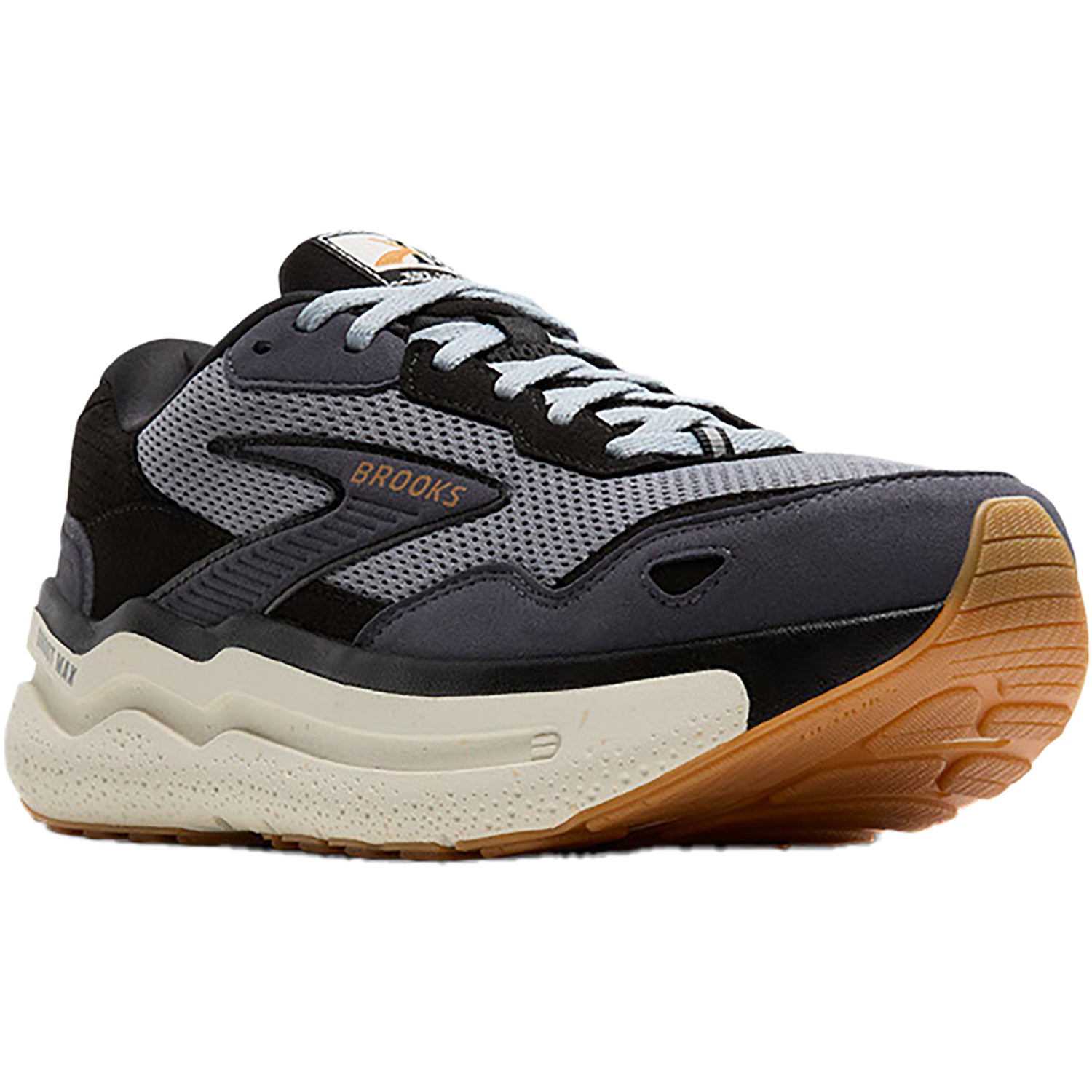 Mens Brooks Men's Brooks Ghost Max SE Black/Prime/Biscuit Suede (Neutral Support) Black/Prime/Biscuit Suede