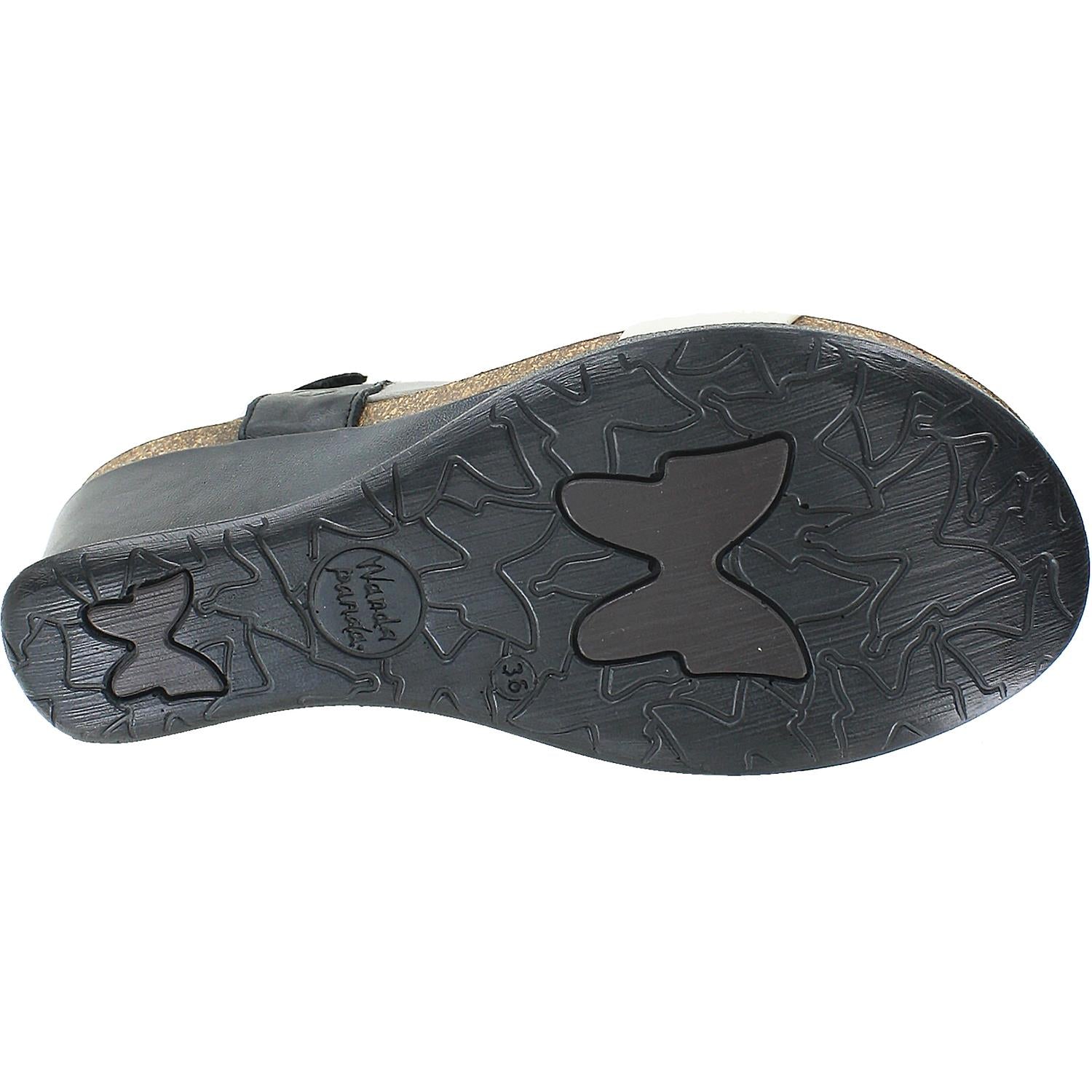 Womens Wanda panda Women's Wanda Panda Meryl WP-3111 Black Leather Black Leather