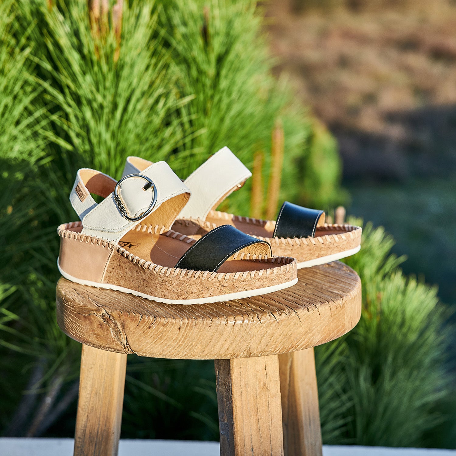 ココナ Pikolinos Marina W1C-0709C1 Women's Sandals Black/Nata – Footwear etc.