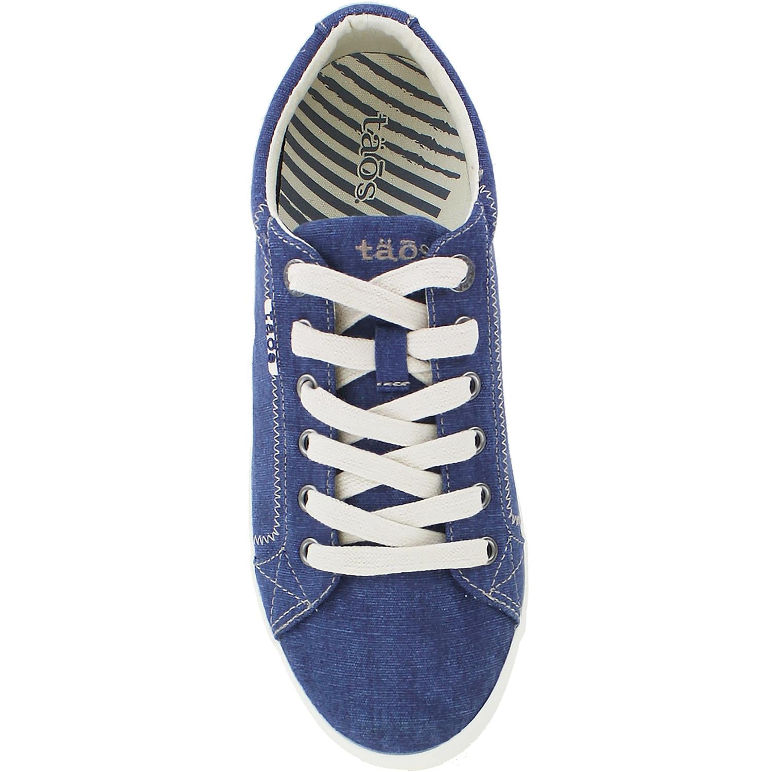 Womens Taos Taos Star Women's Fashion Sneakers Blue Washed Canvas Blue Washed Canvas