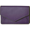 Womens Ili new york ili New York Envelope Business Card Case Purple/Green Moss Leather Purple/Green Moss Leather