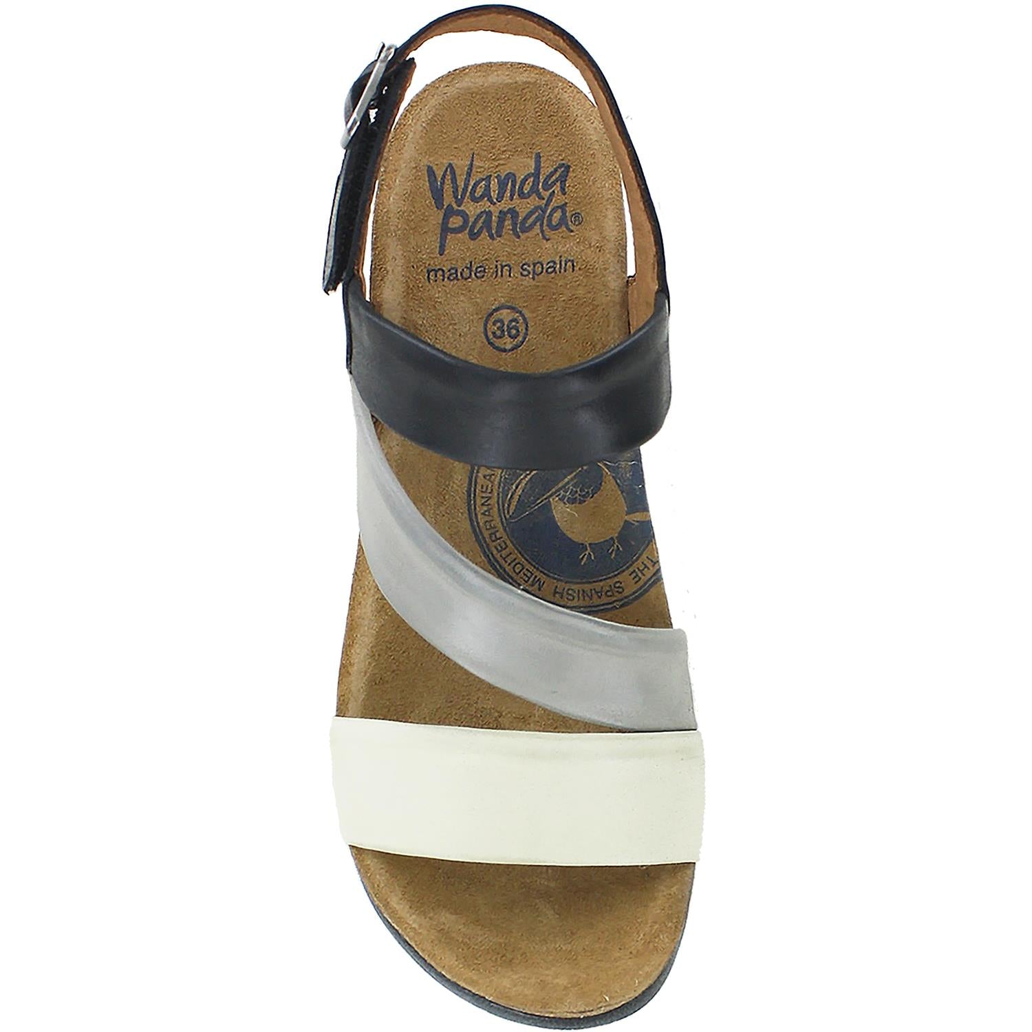 Womens Wanda panda Women's Wanda Panda Meryl WP-3111 Black Leather Black Leather