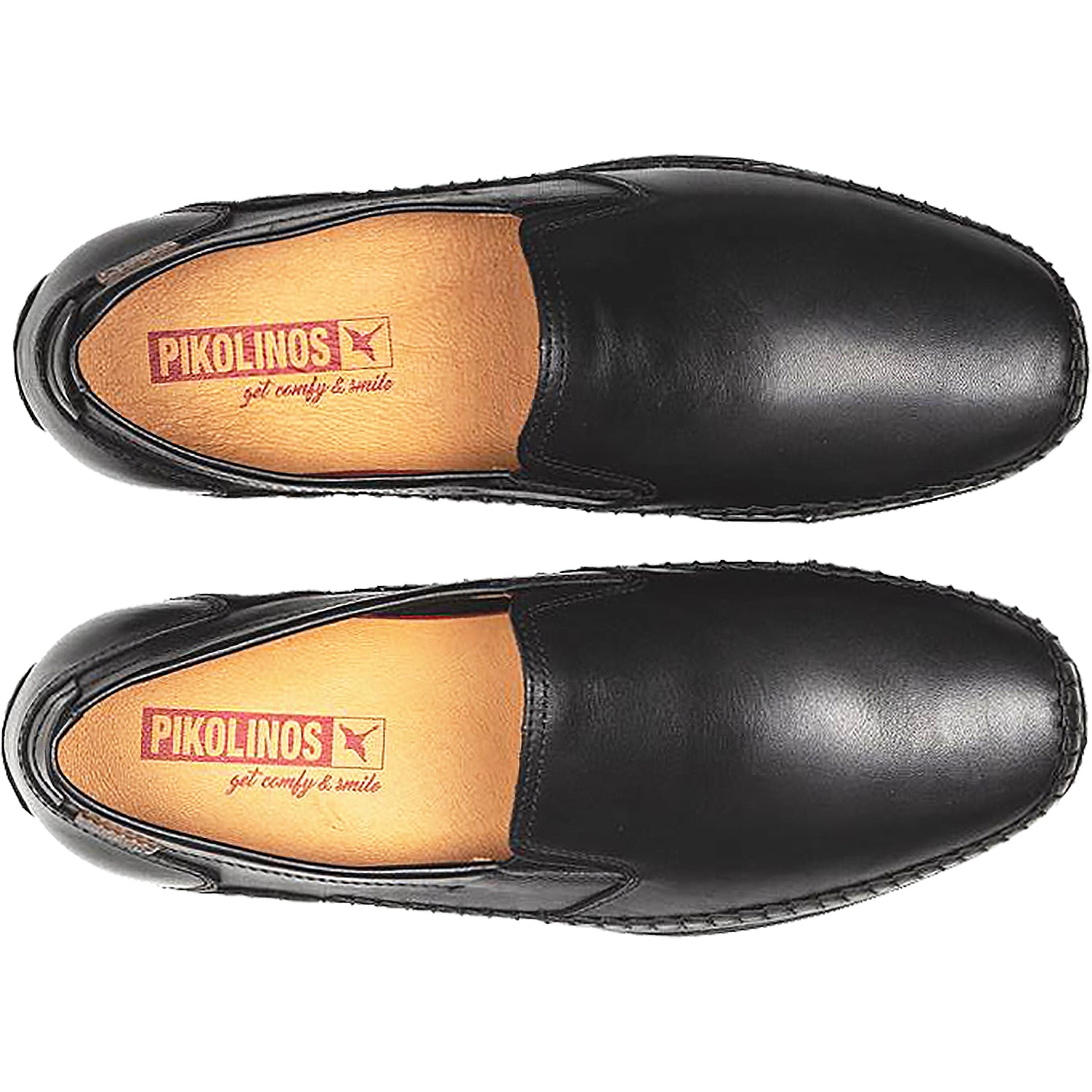 Mens Pikolinos Pikolinos Azores 06H-5303 Men's Loafers Black Leather Black Leather