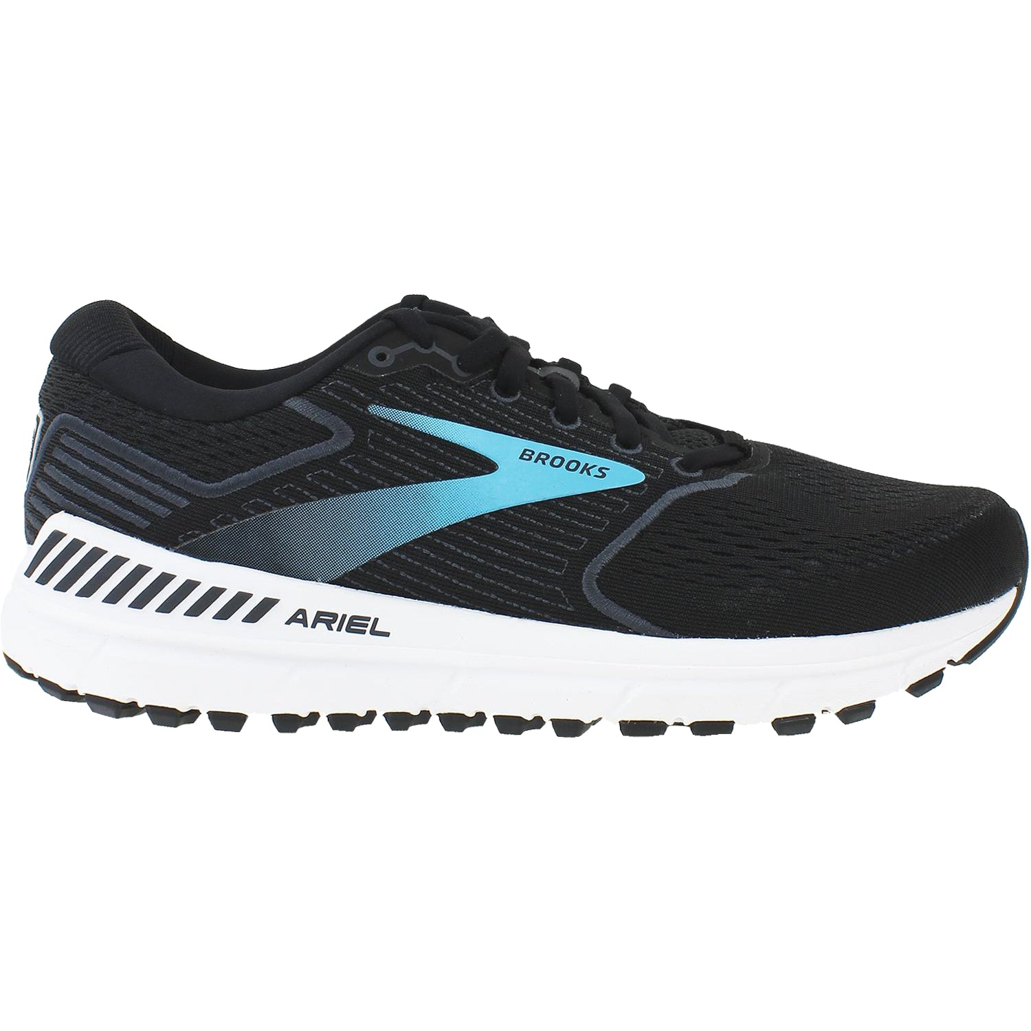 Womens Brooks Brooks Ariel 20 Women's Running Shoes Black/Ebony/Blue Mesh Black/Ebony/Blue Mesh