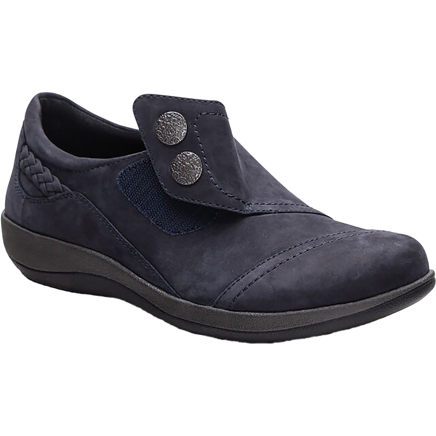 Womens Aetrex Aetrex Karina Women's Slip Ons Navy Nubuck Navy Nubuck