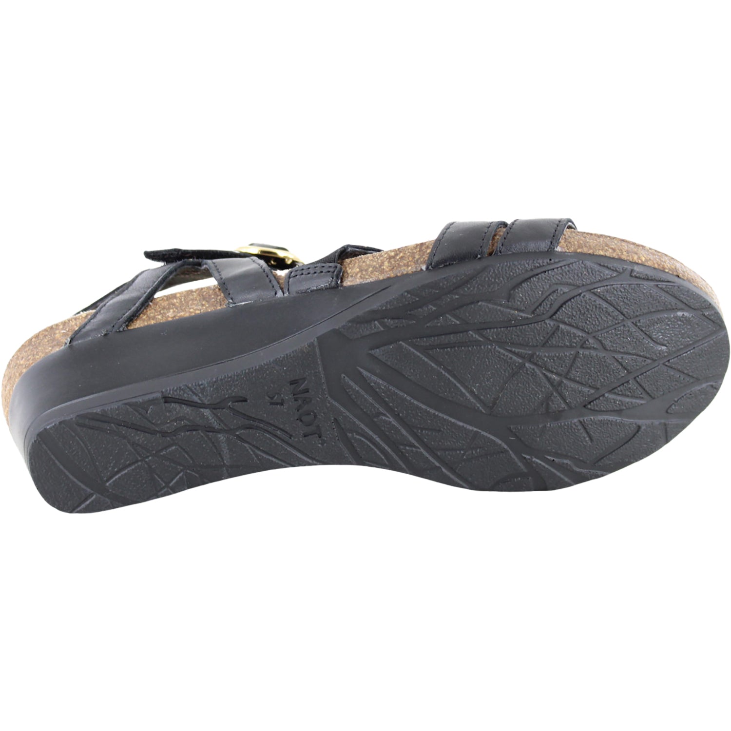 Womens Naot Naot Sparkle Women's Wedge Sandals Jet Black Jet Black