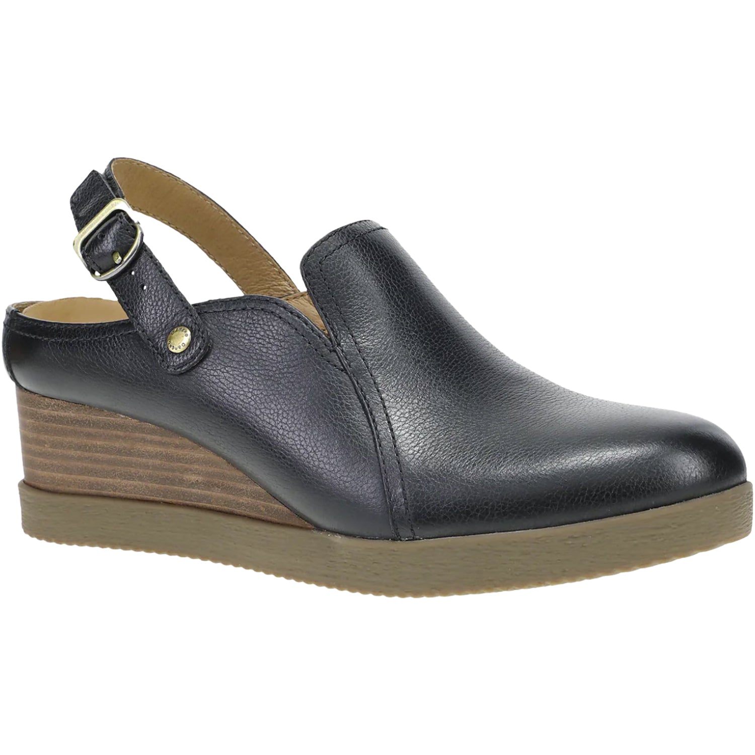 Womens Dansko Women's Dansko Sherian Black Waterproof Milled Leather Black Waterproof Milled Leather