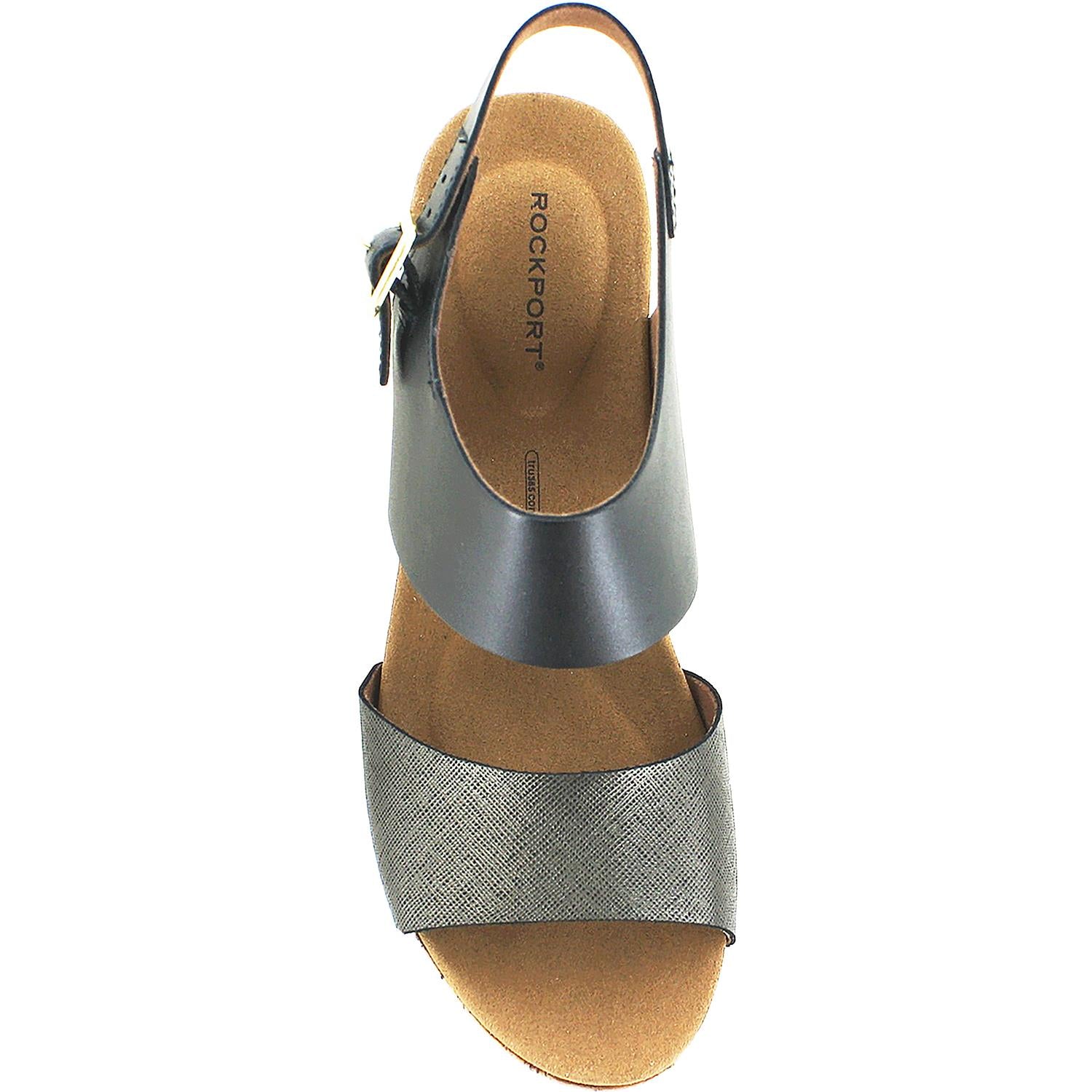 Womens Rockport Women's Rockport Vivianne 2 Part Black Multi Leather Black Multi Leather