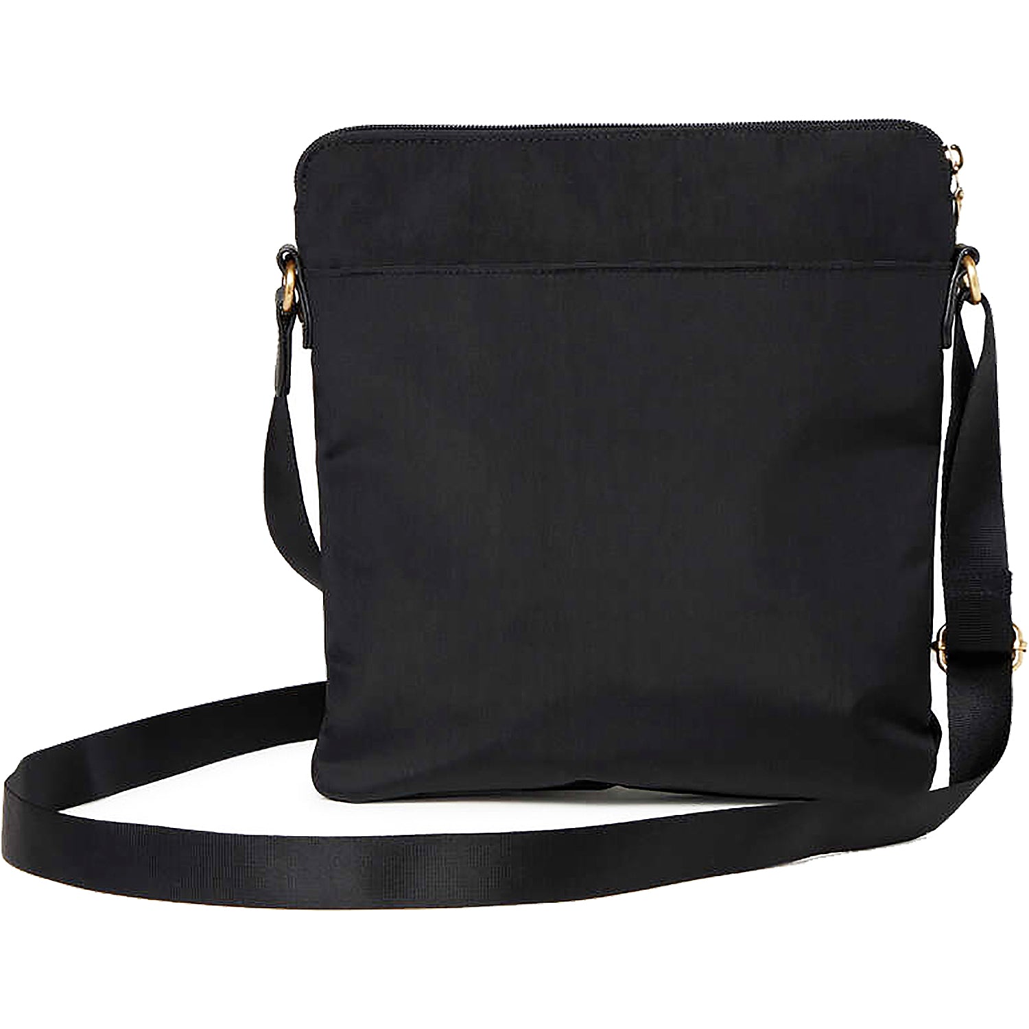 Womens Baggallini Baggallini Go Bagg with RFID Phone Wristlet Black/Gold Nylon Black/Gold Nylon