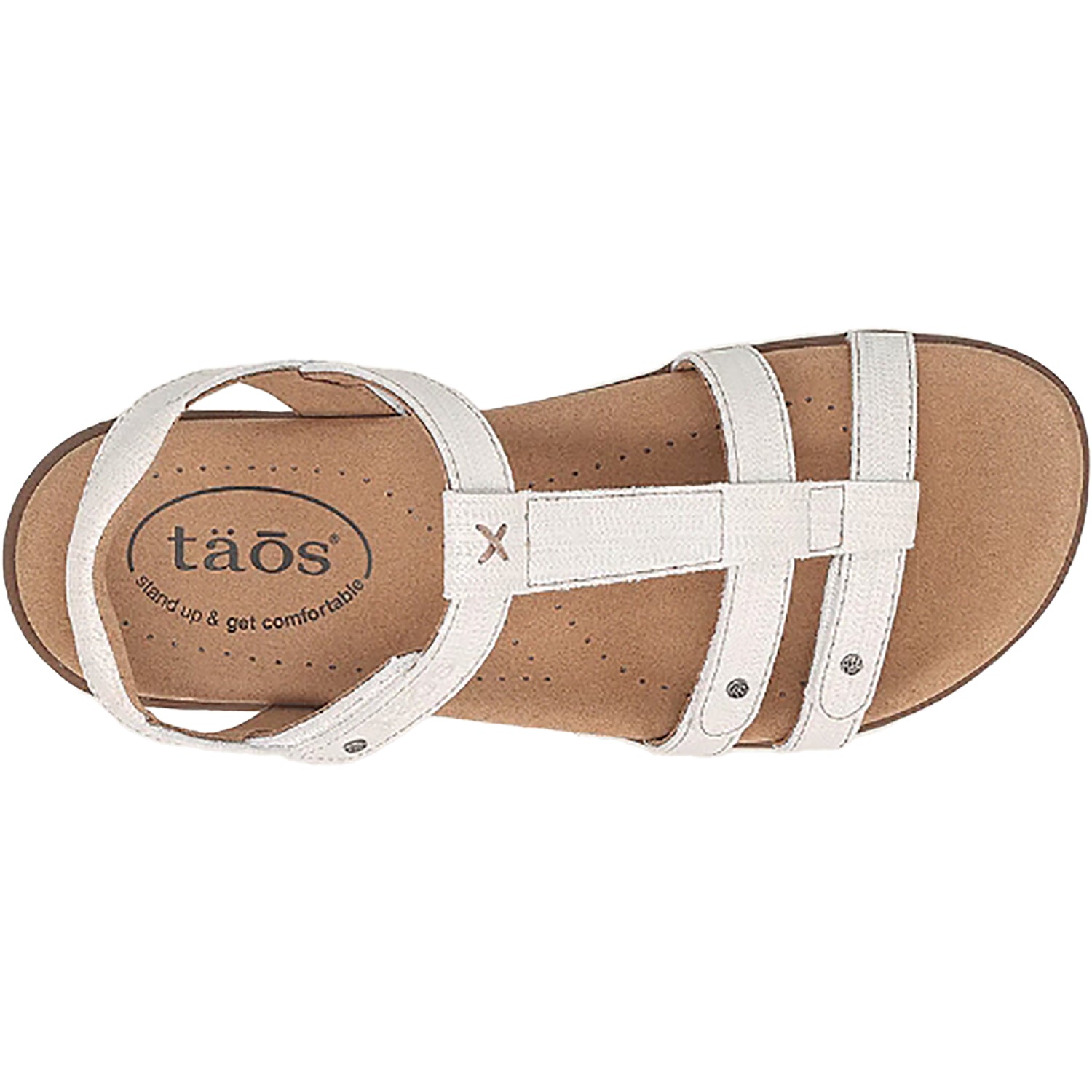 Womens Taos Taos Trophy 2 Women's Sandals Ice Emboss Leather Ice Emboss Leather