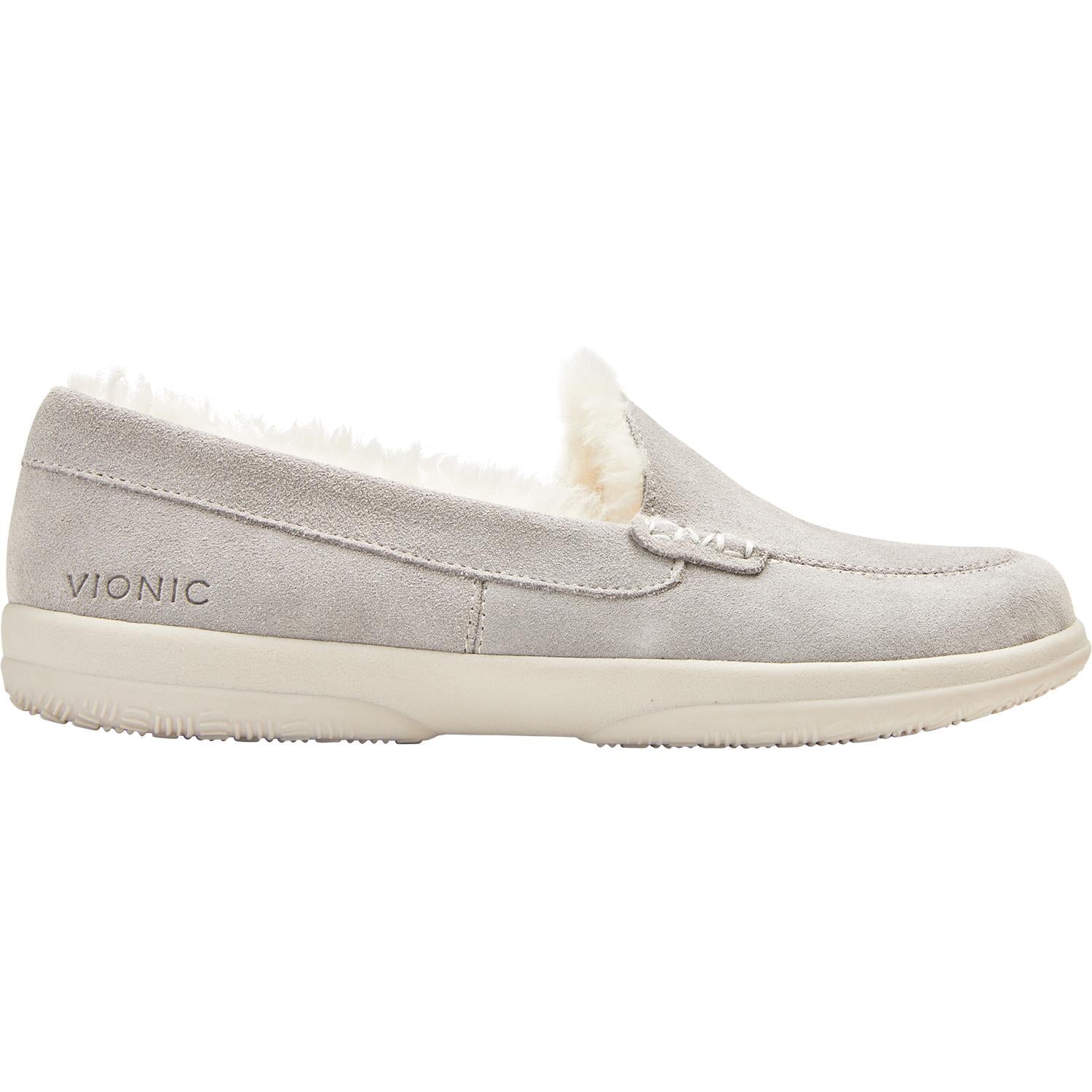 Womens Vionic Vionic Lynez Women's Slippers Light Grey Suede Light Grey Suede