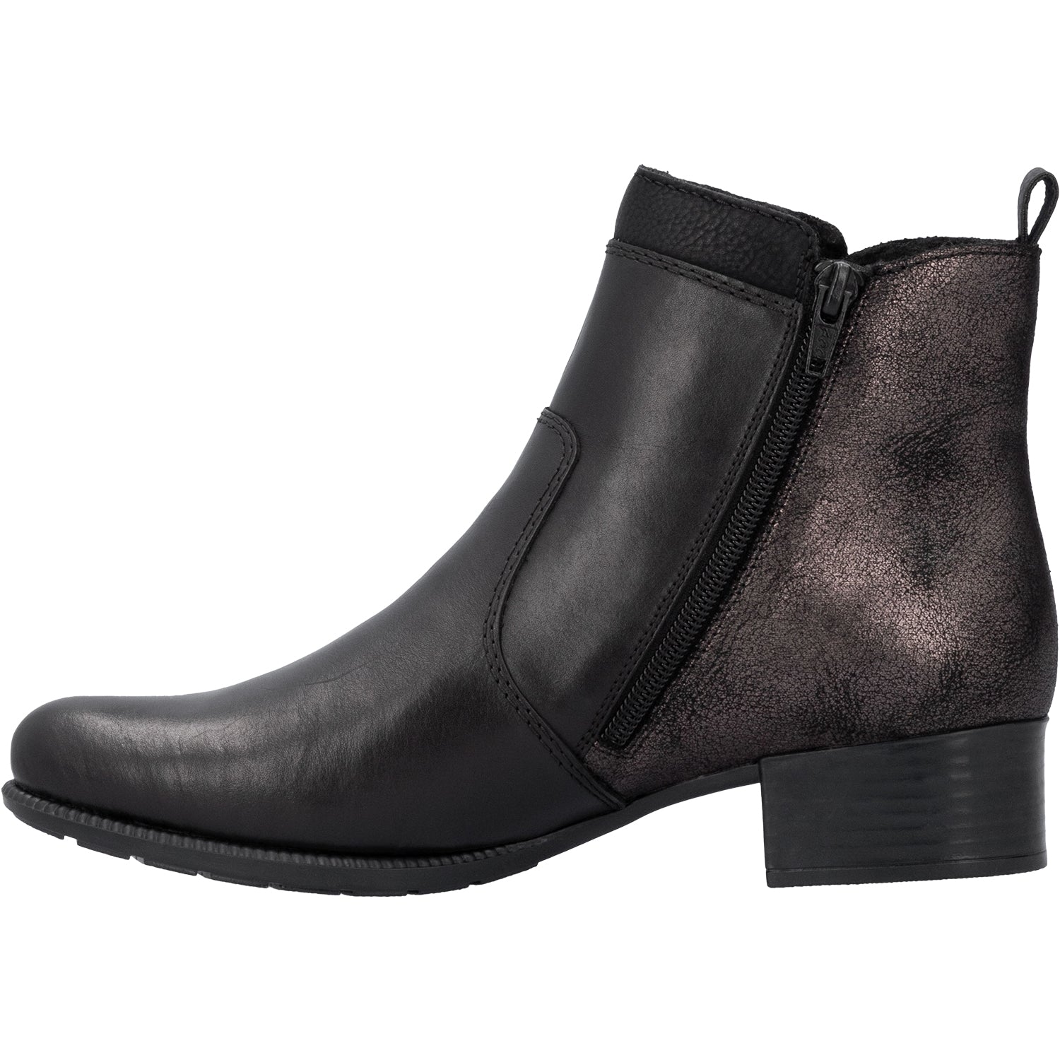 Womens Rieker Rieker 78658-00 Women's Boots Schwarz/Schwarz/Schwarz Leather Schwarz/Schwarz/Schwarz Leather