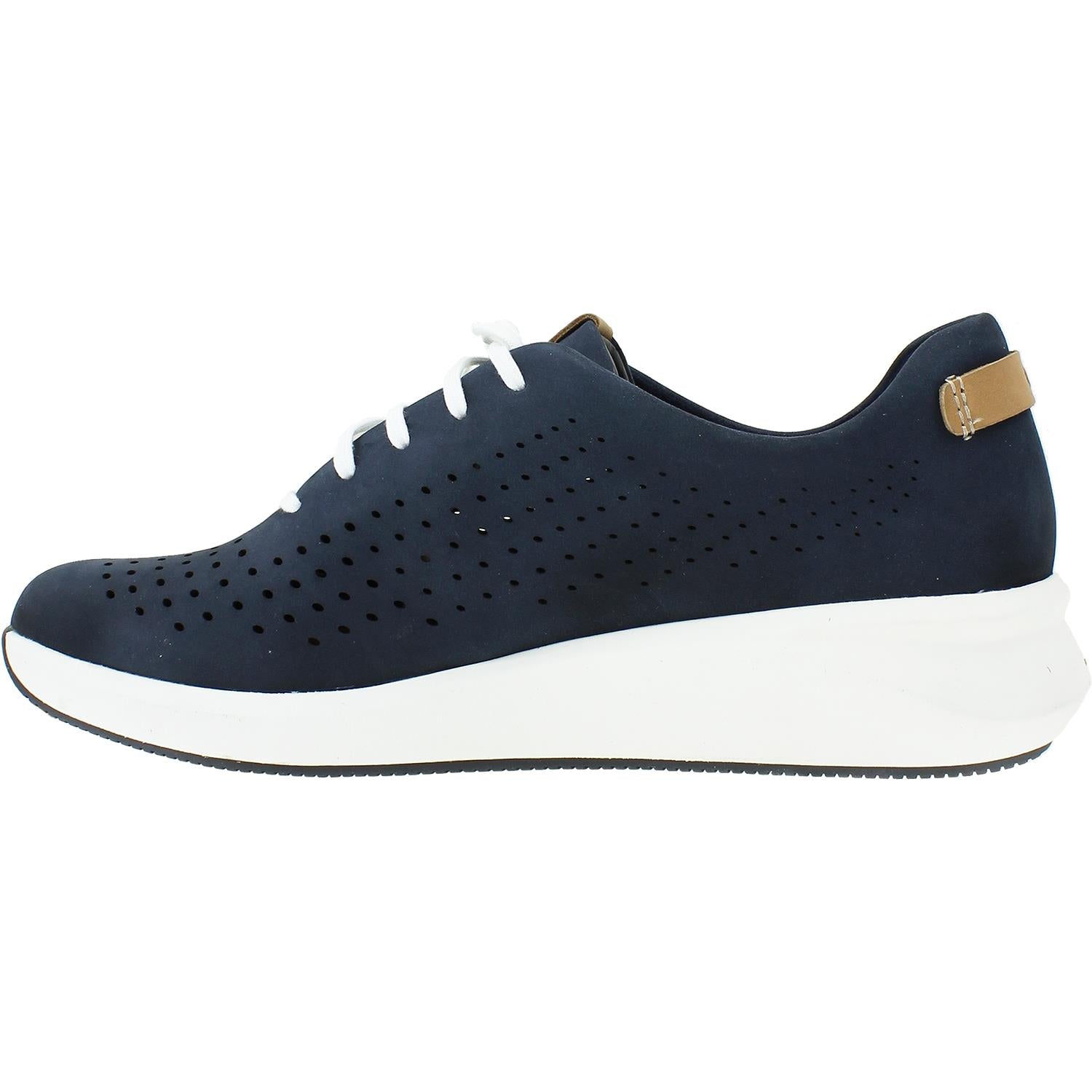 Womens Clarks Women's Clarks Un Rio Tie Navy Nubuck Navy Nubuck