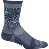 Womens Sockwell Sockwell Petal Power Crew Socks 15-20 mmHg Women's Compression Socks Denim Denim