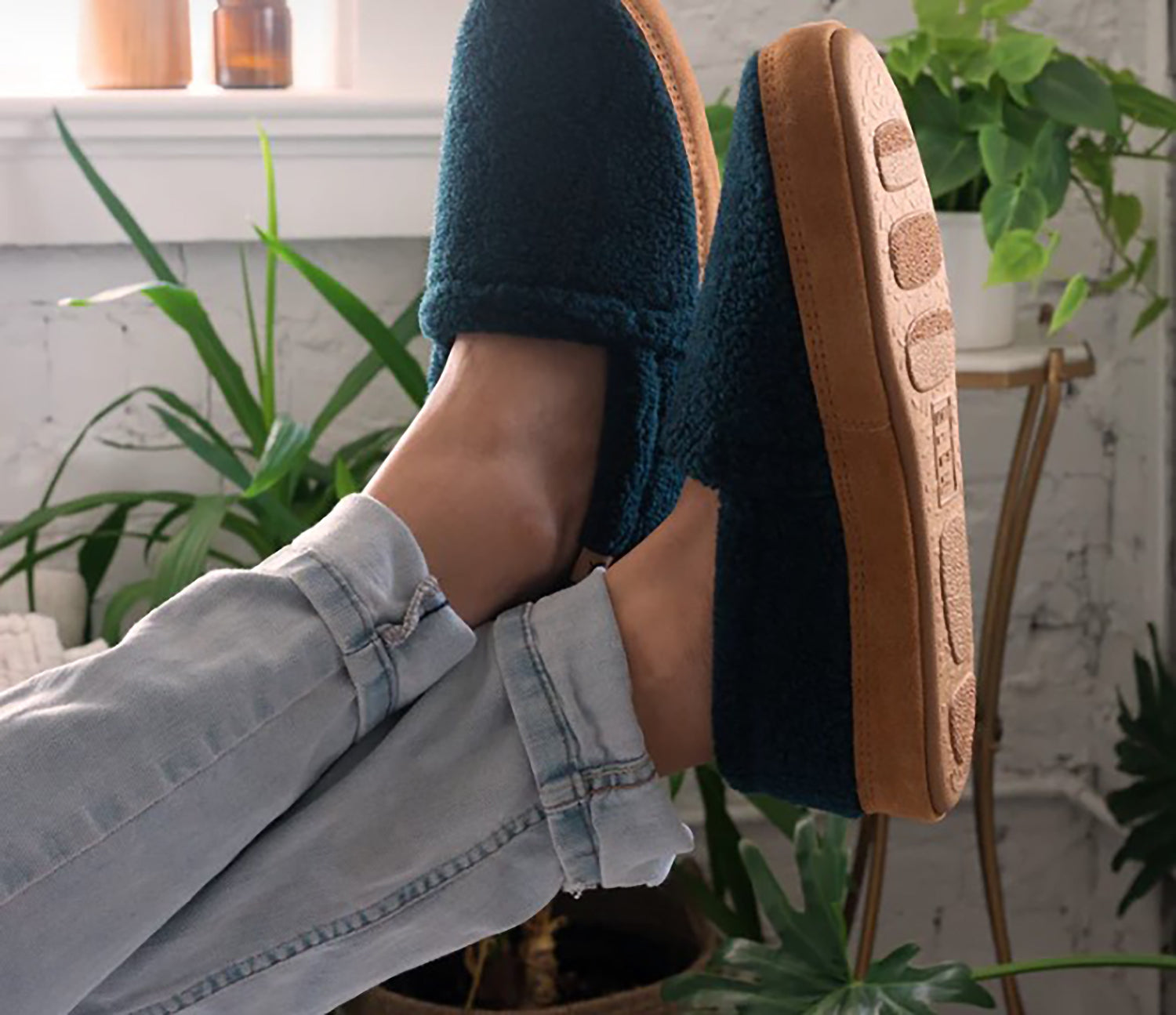 Mens Acorn Acorn Acorn Moc Men's Slippers Blue Spruce Blue Spruce