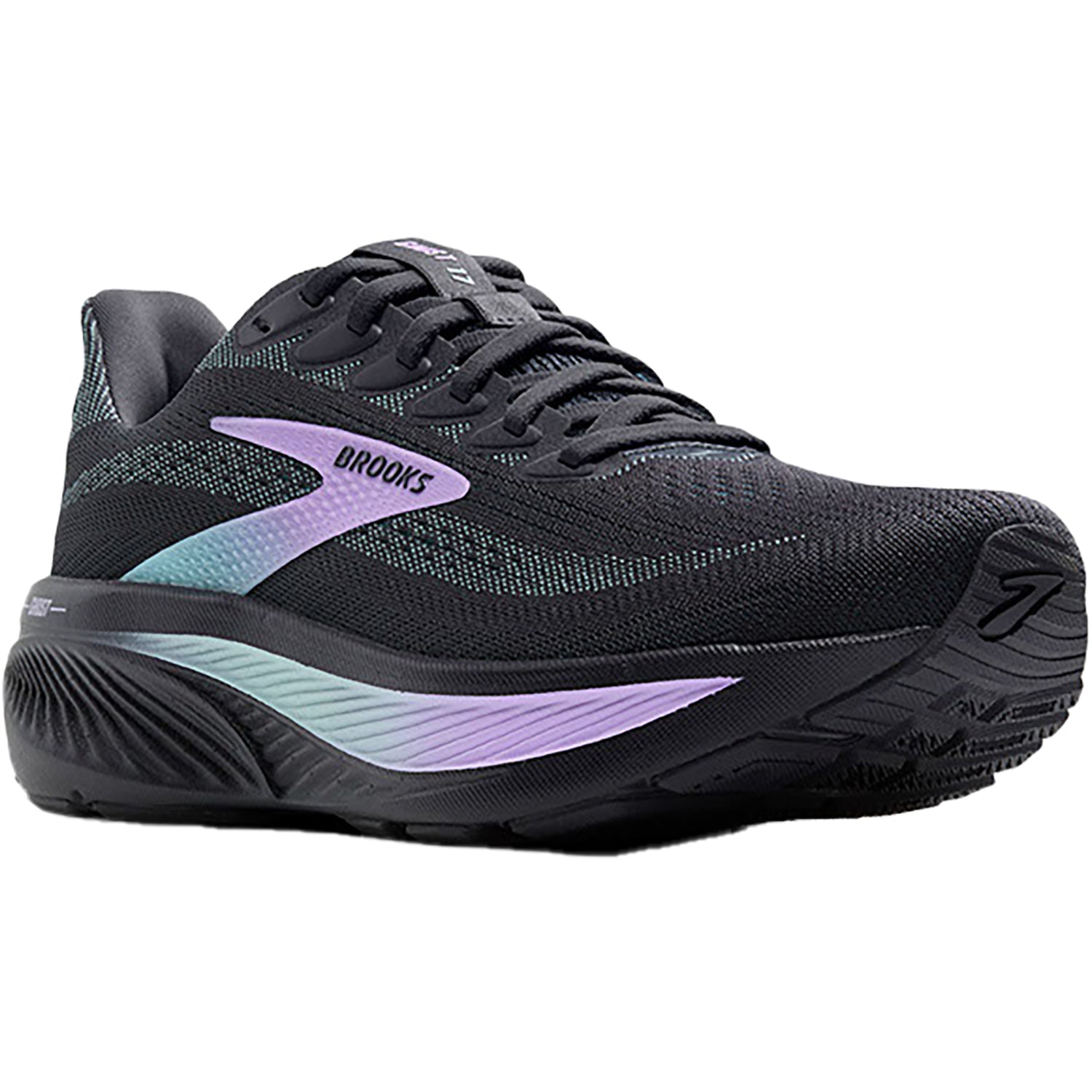 Womens Brooks Women's Brooks Ghost 17 Grey/Clear Water/Purple Mesh (Neutral Support) Grey/Clear Water/Purple Mesh