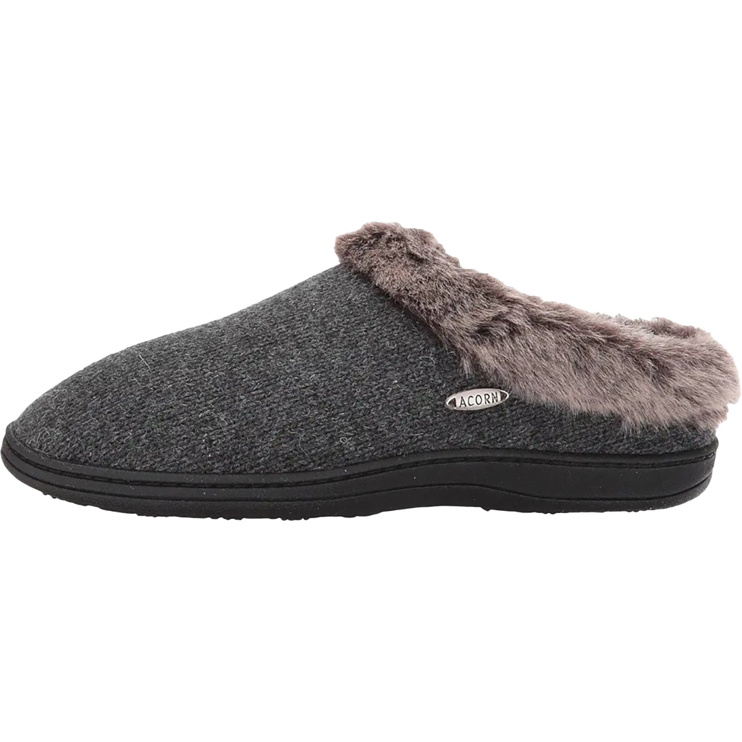 Womens Acorn Women's Chinchilla Clog Rag Dark Charcoal Heather Dark Charcoal Heather