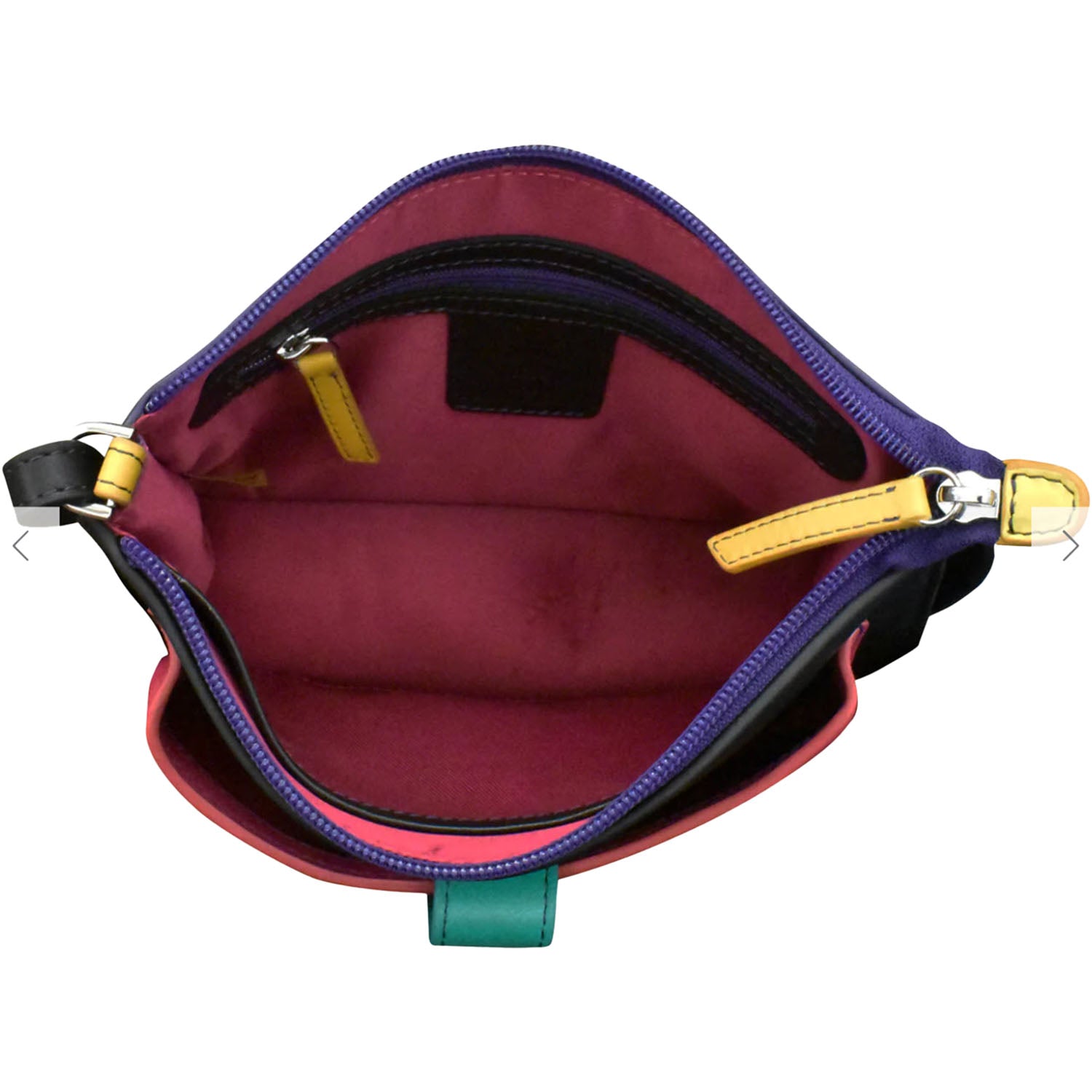 Womens Ili new york ili New York Front Pocket Phone Bag Black Brights Black Brights