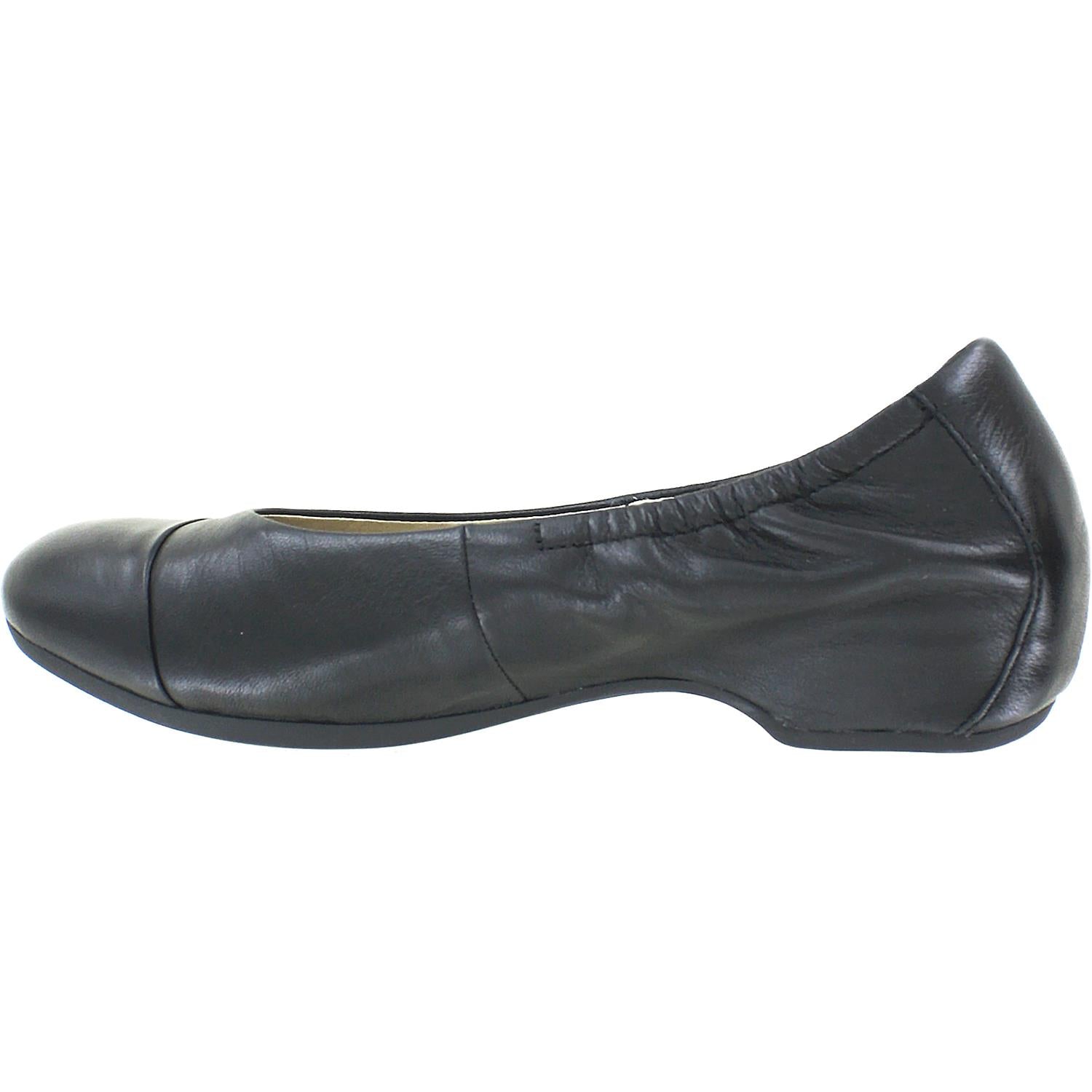 Womens Dansko Dansko Lisanne Women's Ballerina Flats Black Milled Nappa Leather Black Milled Nappa Leather