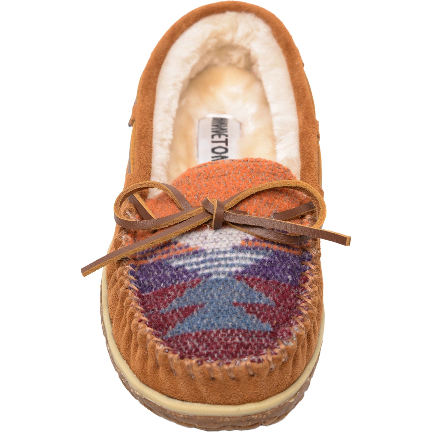 Womens Minnetonka Women's Minnetonka Tilia Brown Multi Suede Brown Multi Suede