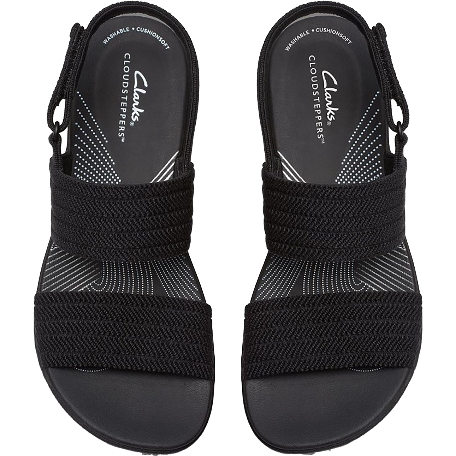 Womens Clarks Women's Clarks Cloudsteppers Arla Stroll Black Synthetic Black