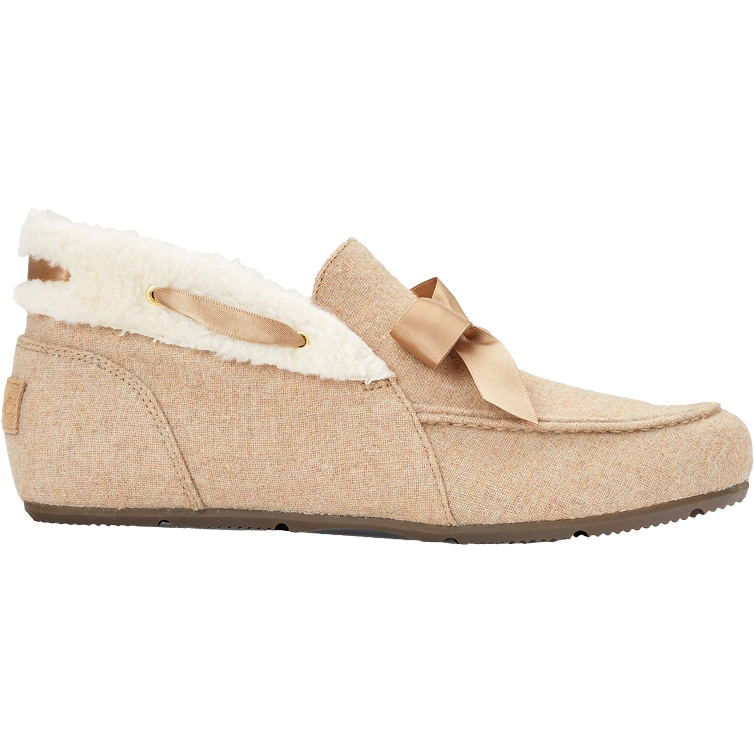 Womens Vionic Vionic Shirley Women's Faux Shearling Slippers Wheat Fabric Wheat Fabric