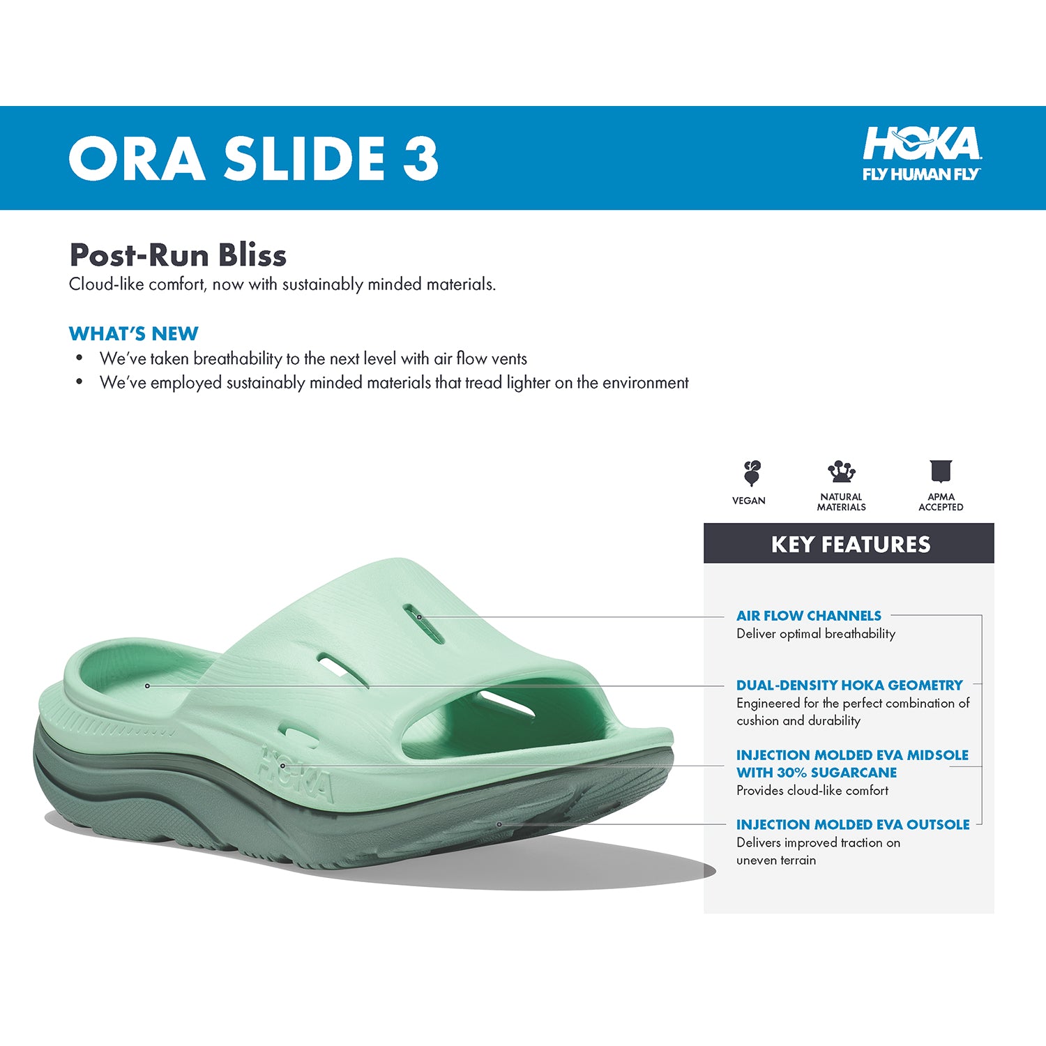 Hoka Ora Recovery Slide 3 | Unisex Sandals | Footwear etc.