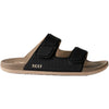 Mens Reef Reef Cushion Tradewind Men's Sandals Slides Black/Fossil Synthetic Black/Fossil Synthetic