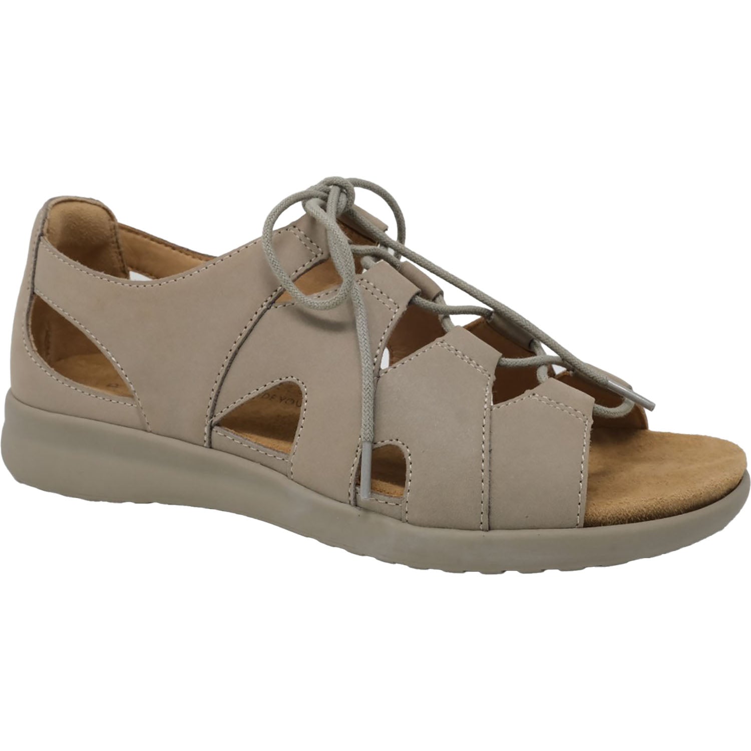 Womens Ziera Ziera Barnett Women's Lace Up Shoes Sandals Misty/Misty Leather Misty/Misty Leather