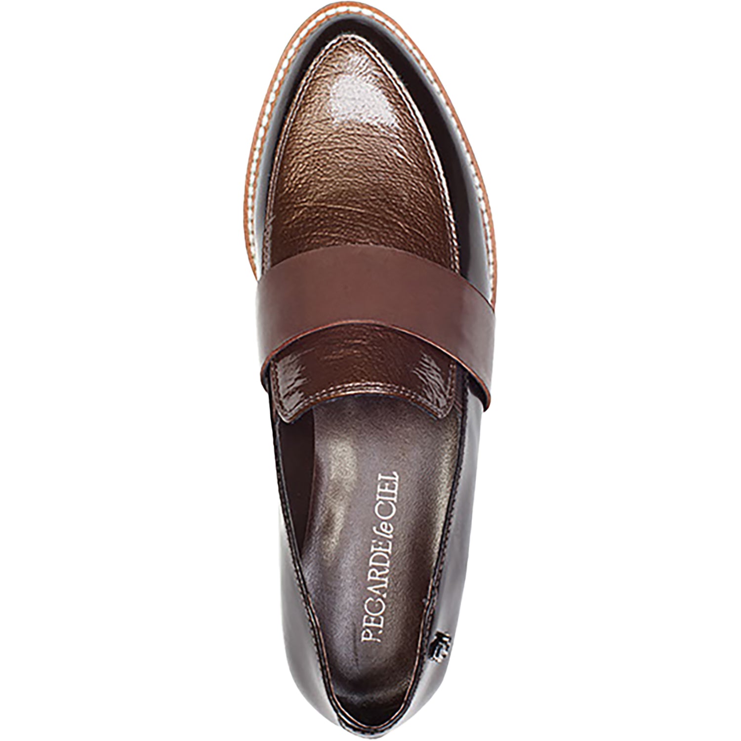 Womens Regarde le ciel Regarde Le Ciel Maisha-01 Women's Slip Ons Brown/Fango/Muddy Leather Brown/Fango/Muddy Leather