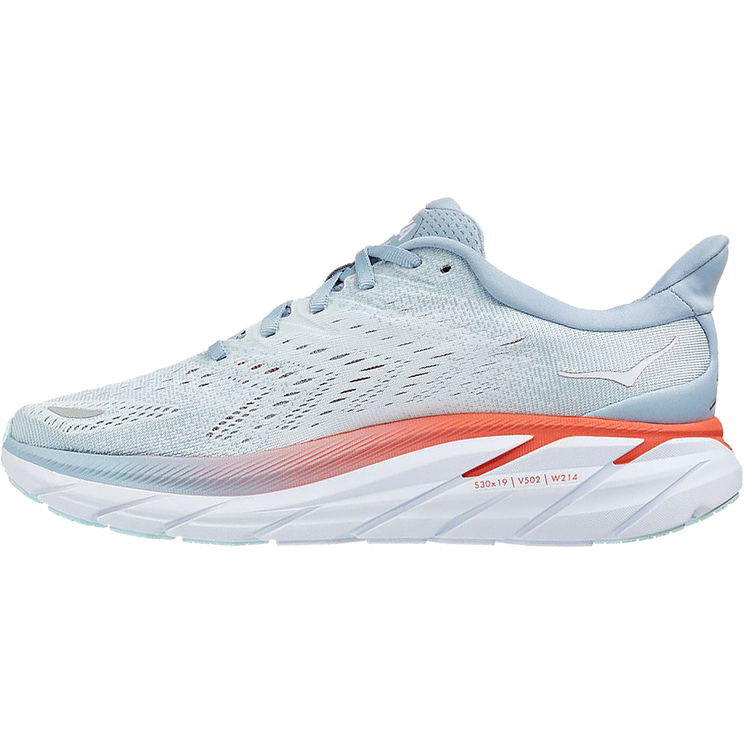 Womens Hoka one one Hoka Clifton 8 Women's Training Shoes Blue Fog/Plein Air Mesh Blue Fog/Plein Air Mesh