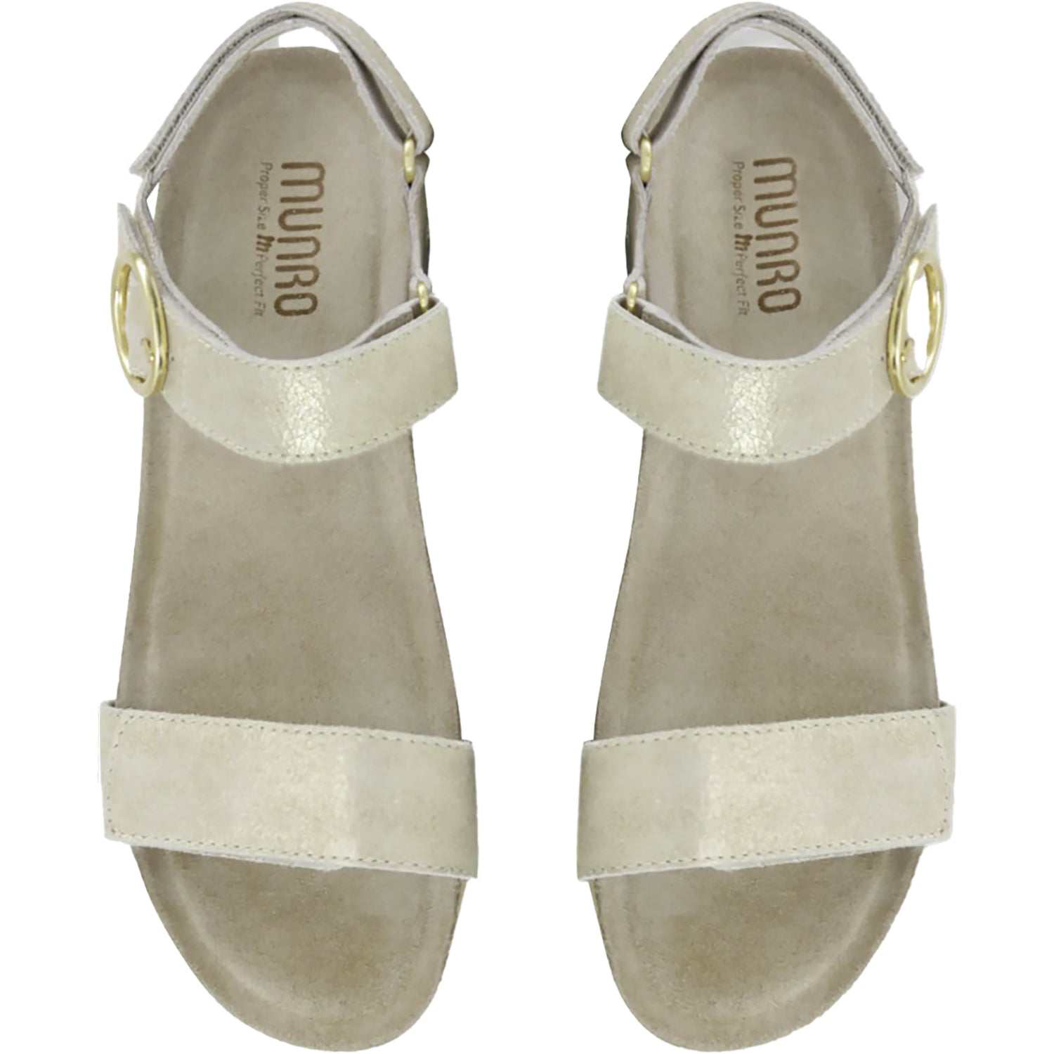 Womens Munro Women's Munro Sintra Gold/Tan Combo Leather Gold/Tan Combo Leather